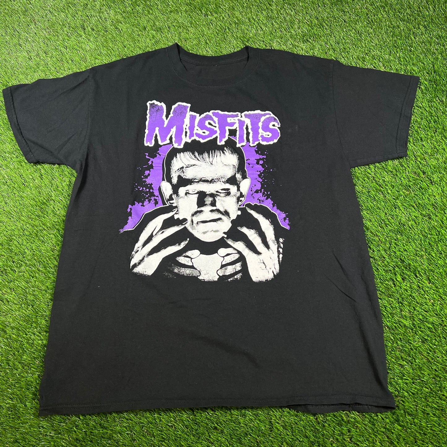 Y2K Misfits Purple Frankenstein Size Large USED v16599