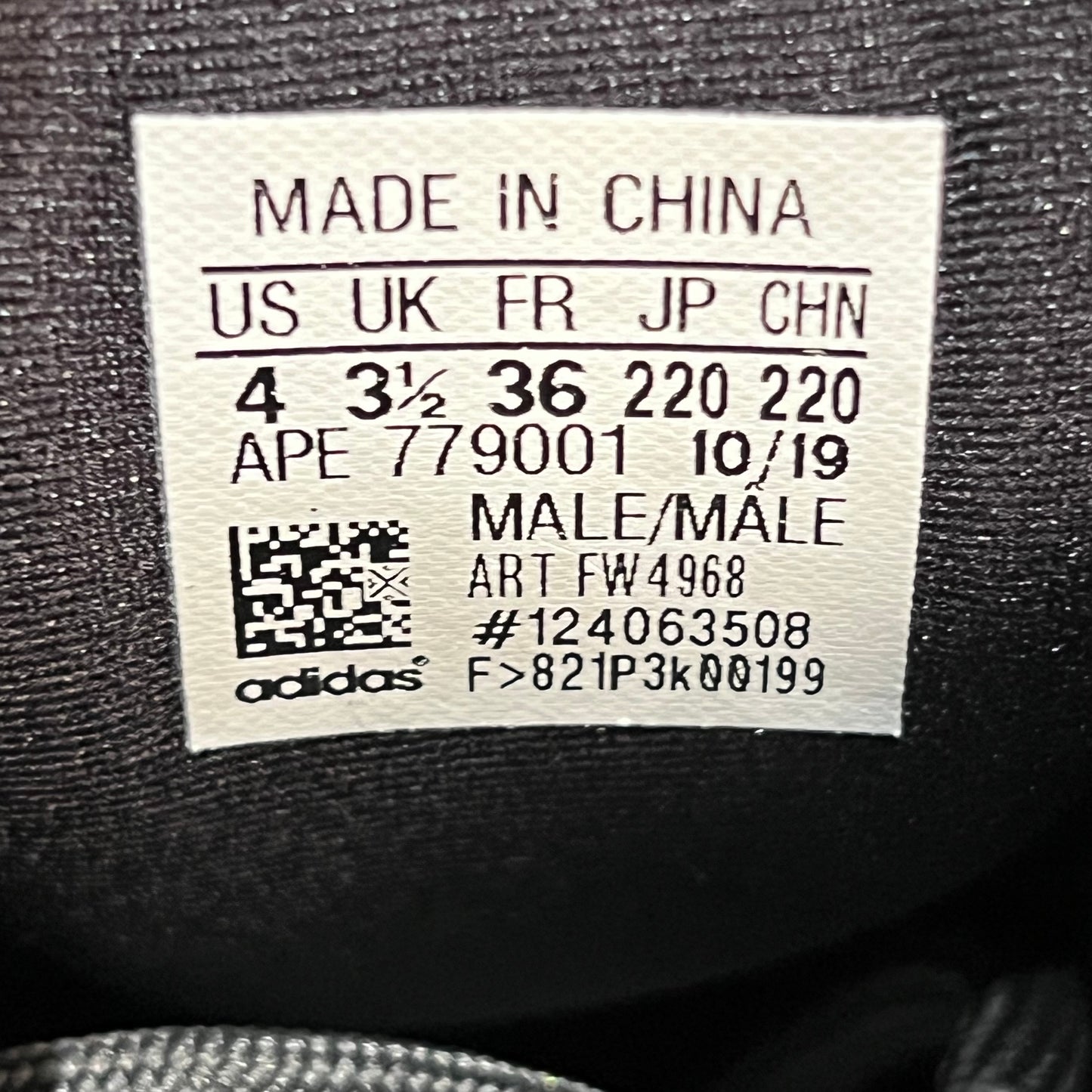 Yeezy 500 Hugh Slate (2019) Size 4 USED s18818