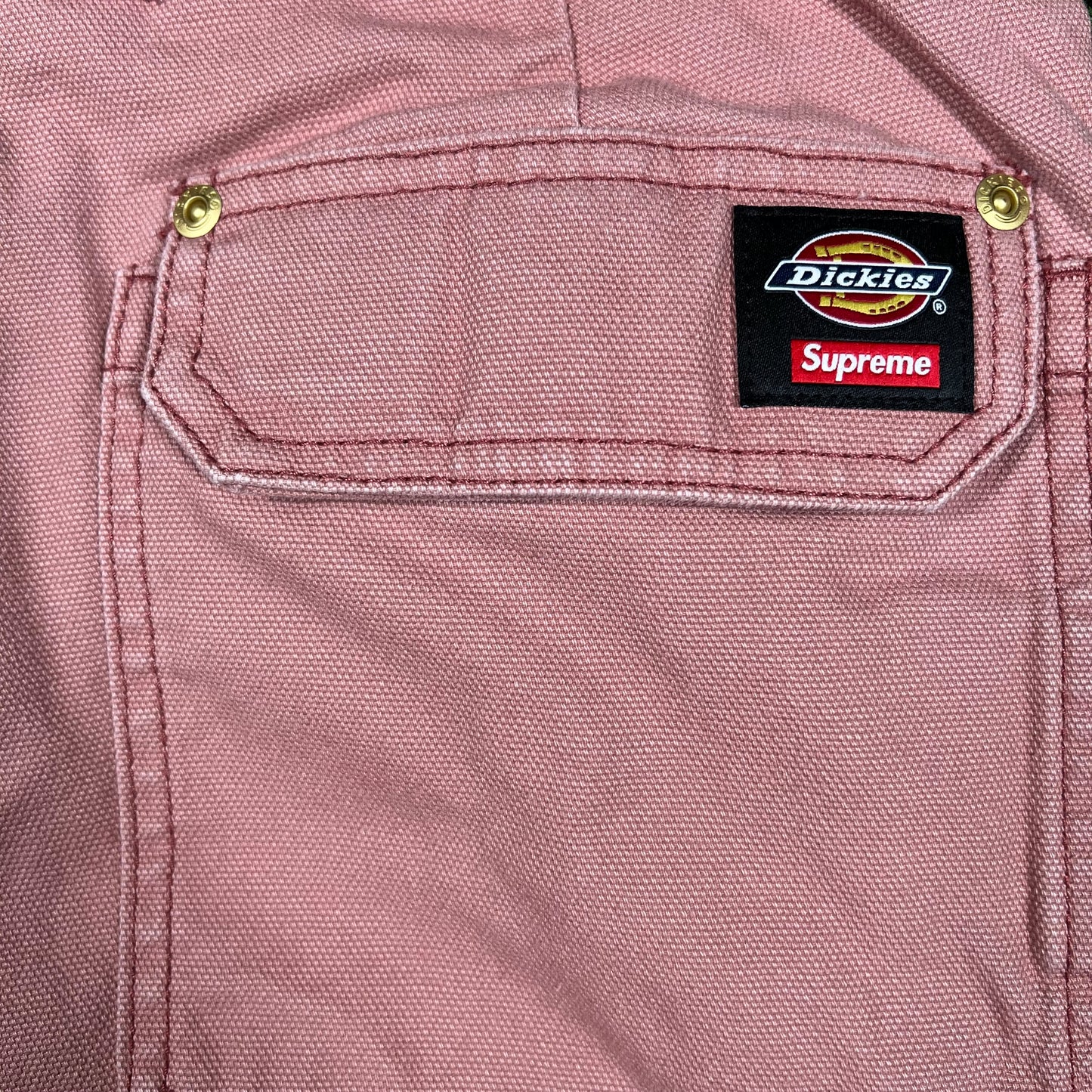 Supreme Dickies Flannel Lined Cargo Pant Pink (2024) Size 32 USED x14817