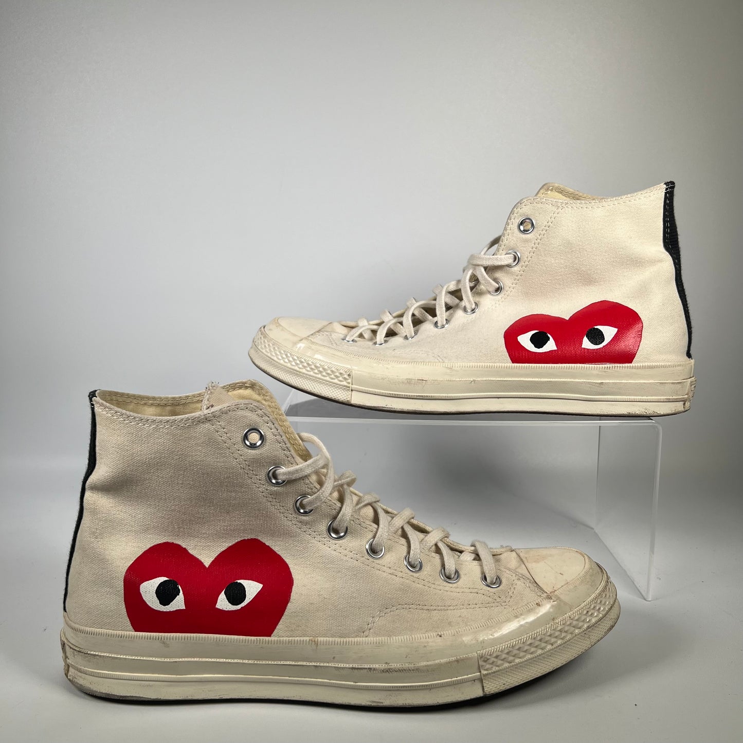 Converse x CDG Chuck Taylor All Star High Play White (2019) Size 11 USED s18174