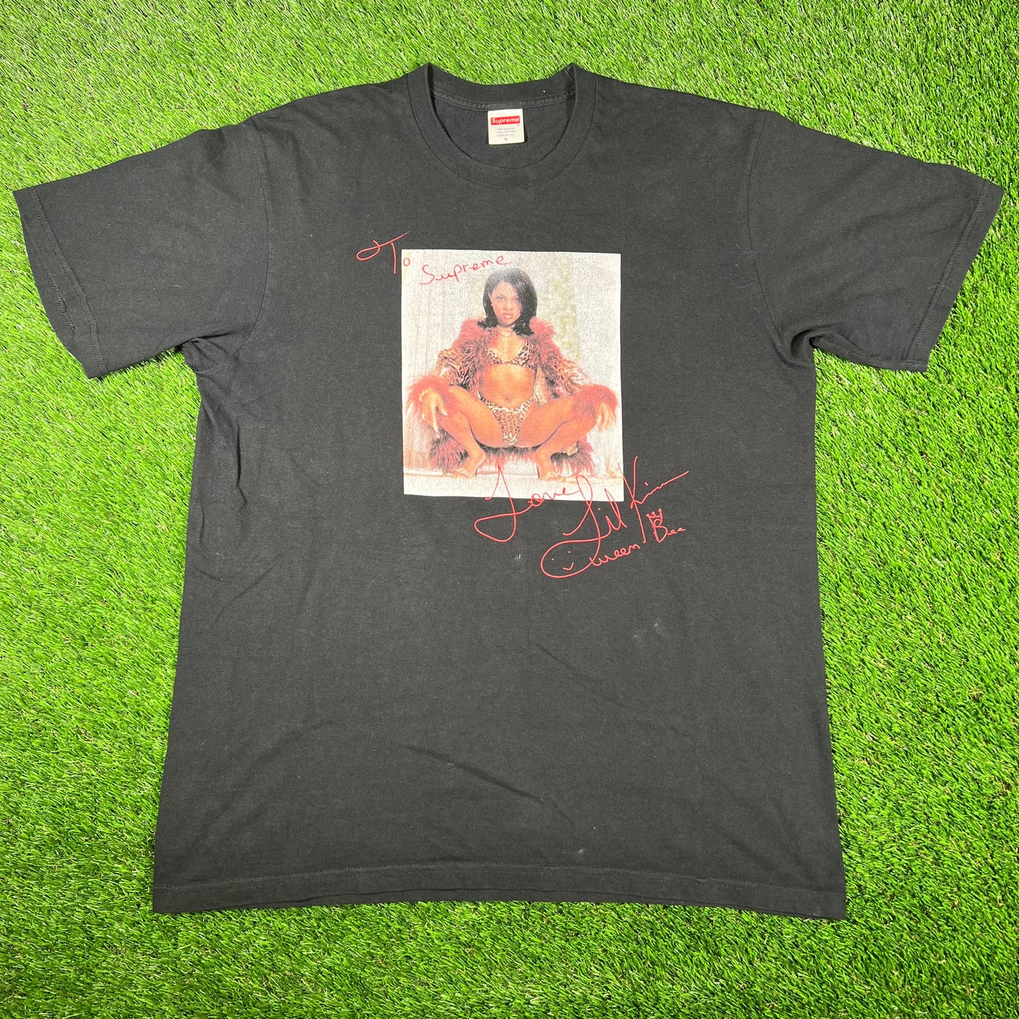 Supreme Lil Kim Black Portrait Tee (2022) Size Large USED x14780