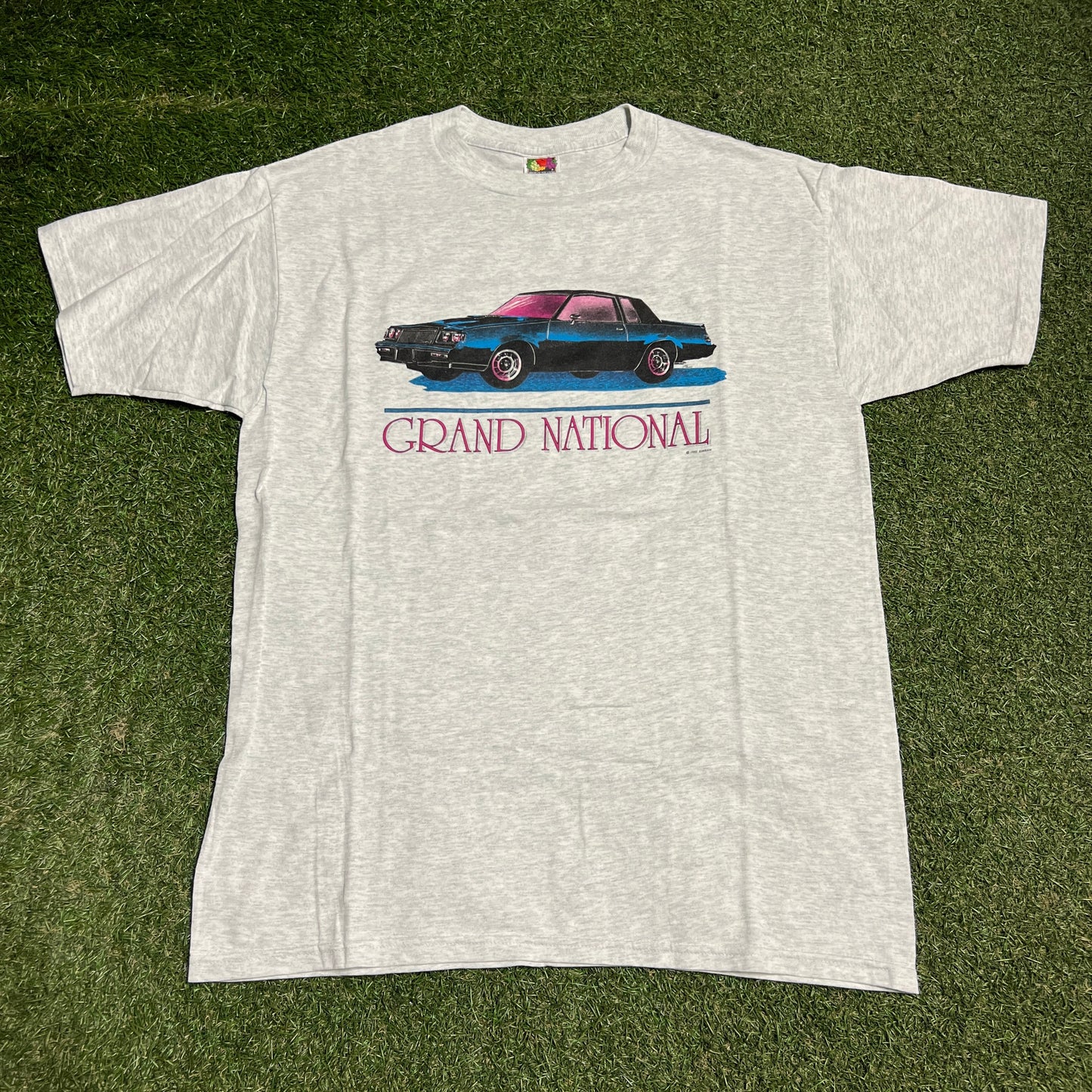1992 Grand National Car Grey Tee Size Large USED v16468