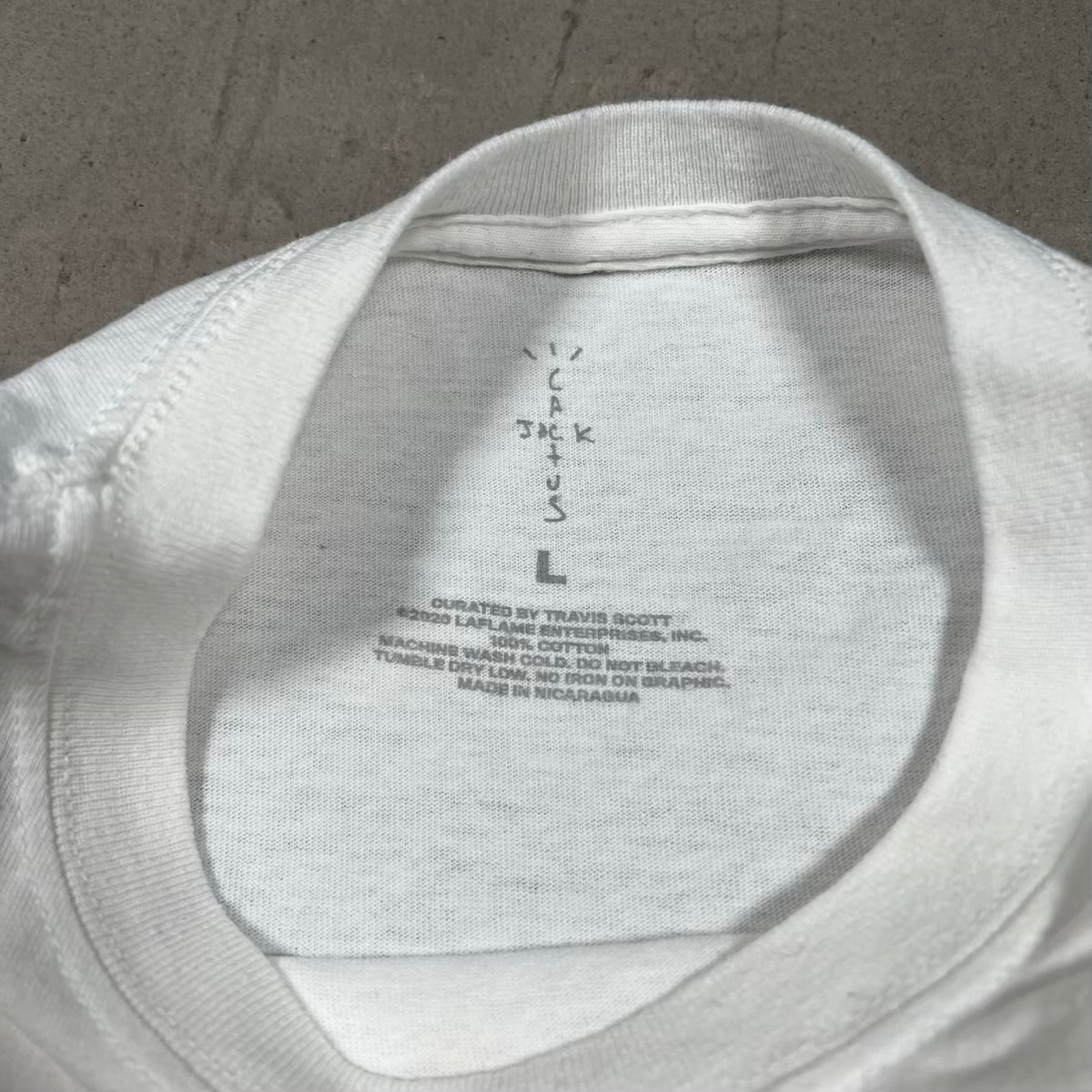 Cactus Jack McDonalds White Tee Size Large USED x18351