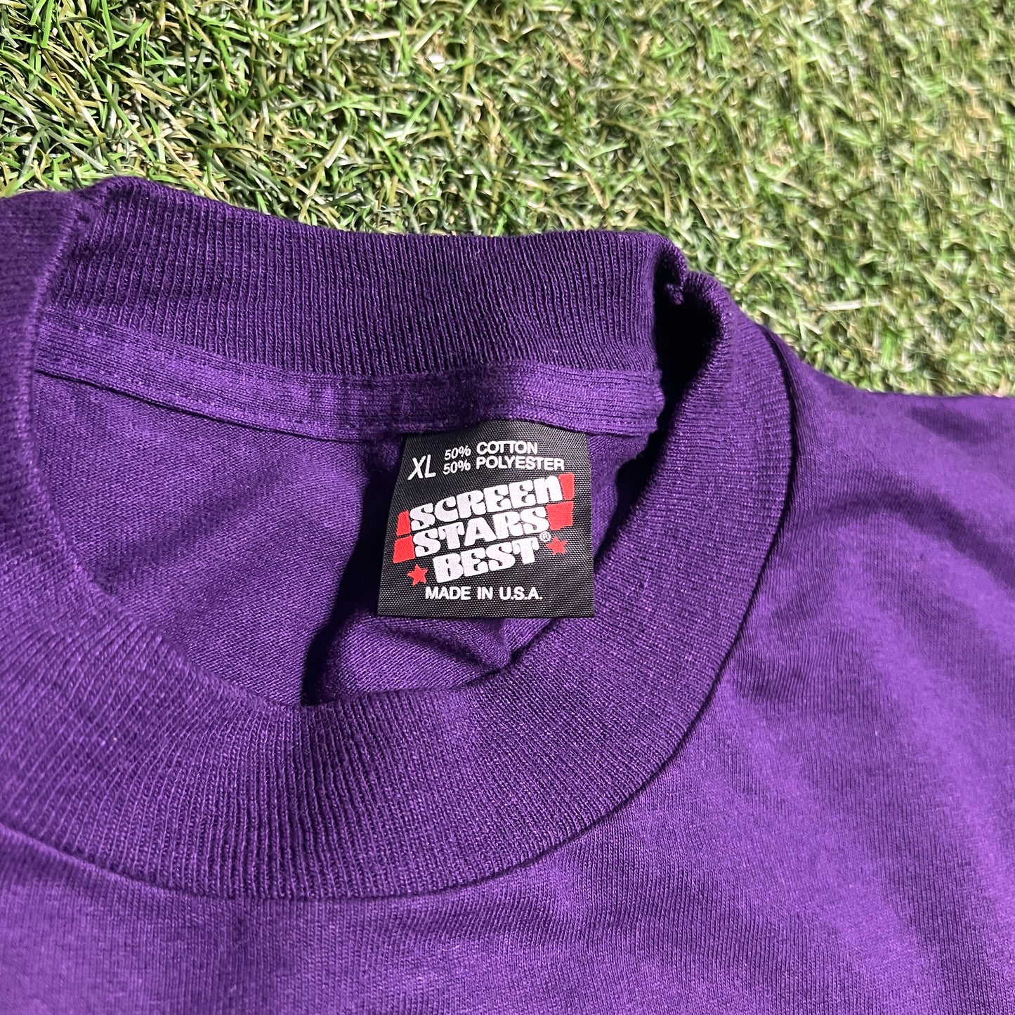 1990s Freddie Jackson Clock Purple Tee Size XL USED v16248