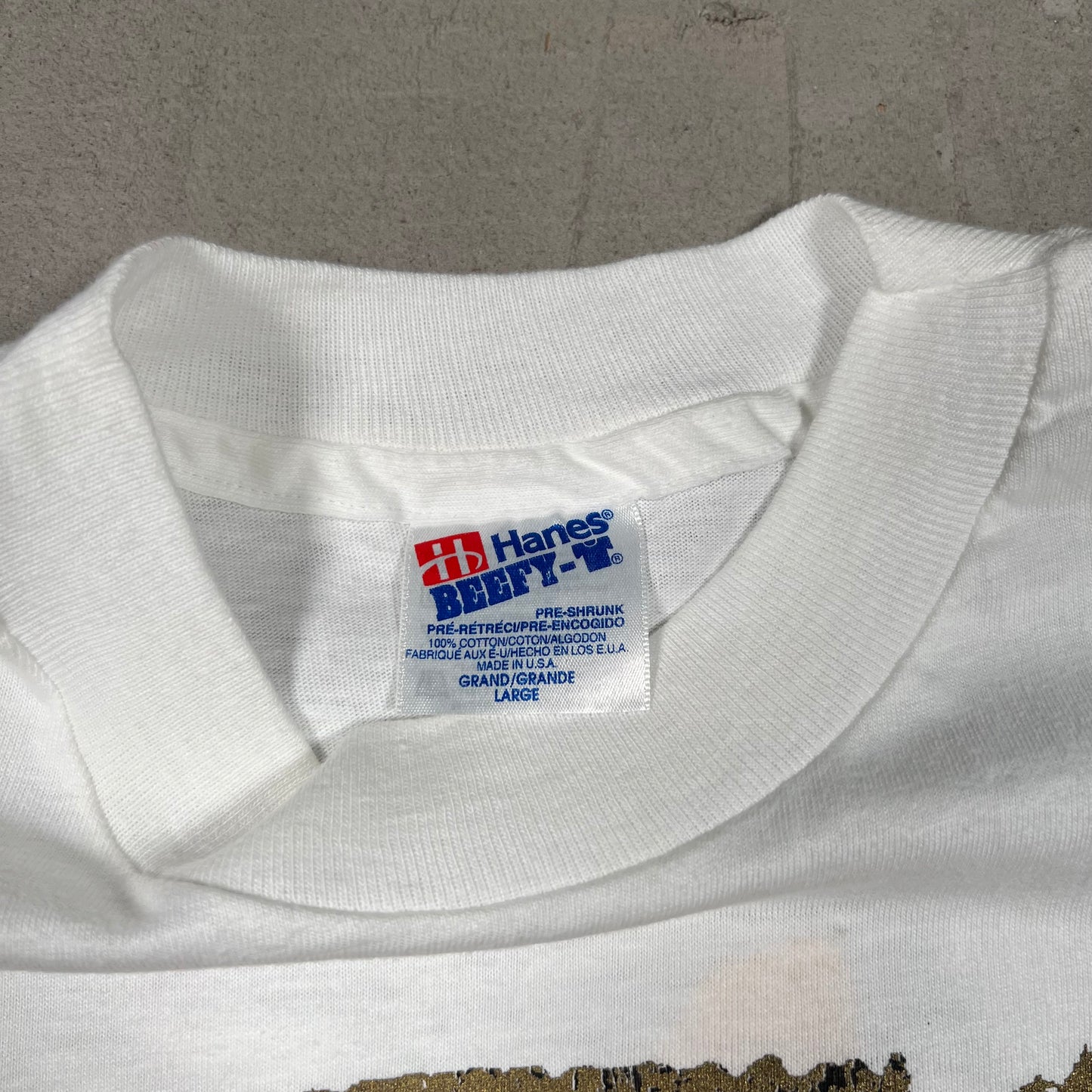 1992 U2 Outside Broadcast Tour White Tee Size Large USED v16612