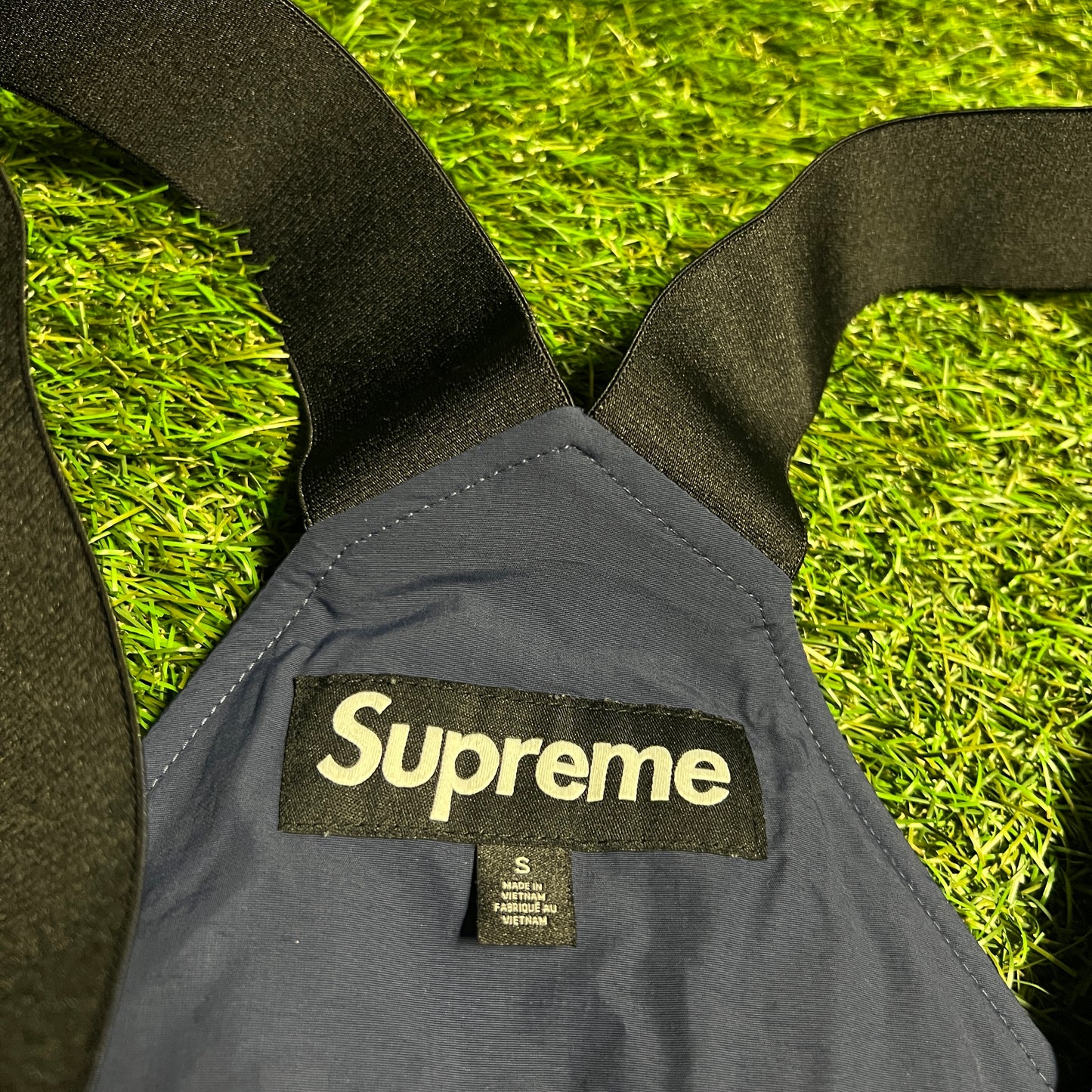 Supreme Windstopper Navy Blue Overalls (2021) Size Small USED x13845