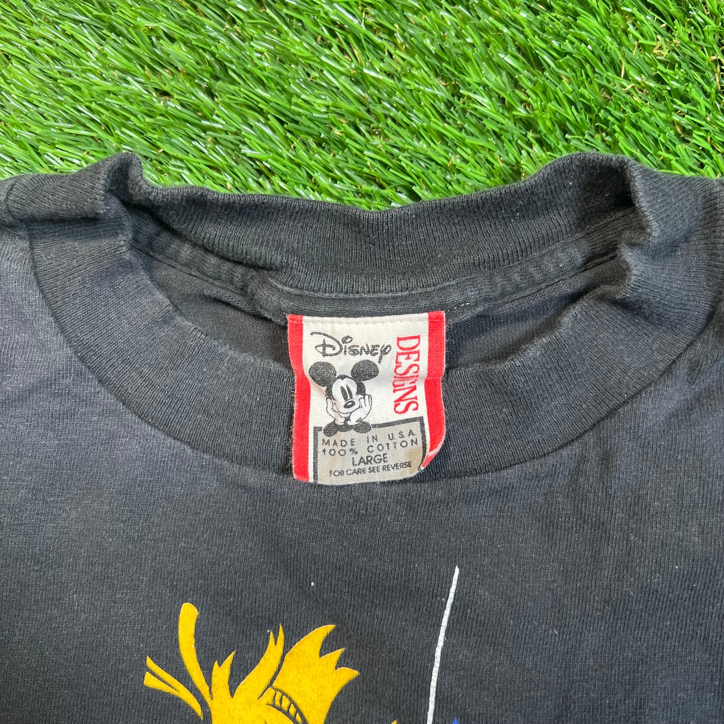 1990s Disney The Twilight Zone Tower of Terror Black Tee Size Large USED v18805