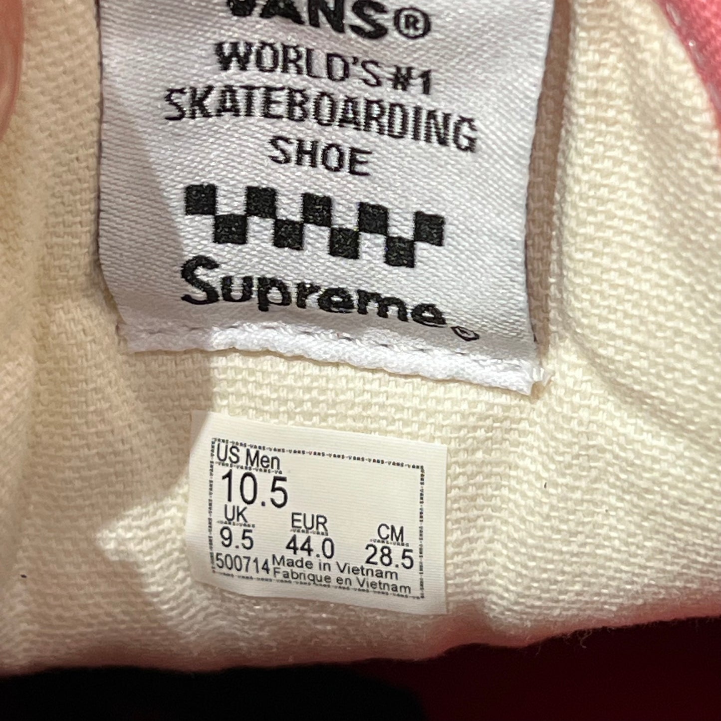 Vans Skate Old Skool Supreme Tribal Barbed Wire Pink (2021) Size 10.5 NEW s19018