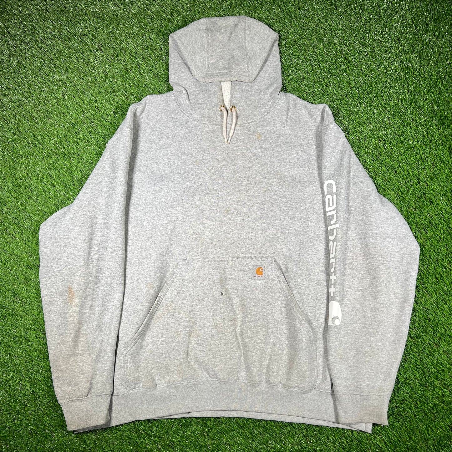 Carhartt Basic Grey Pull Over Hoodie Size XXL USED v16910
