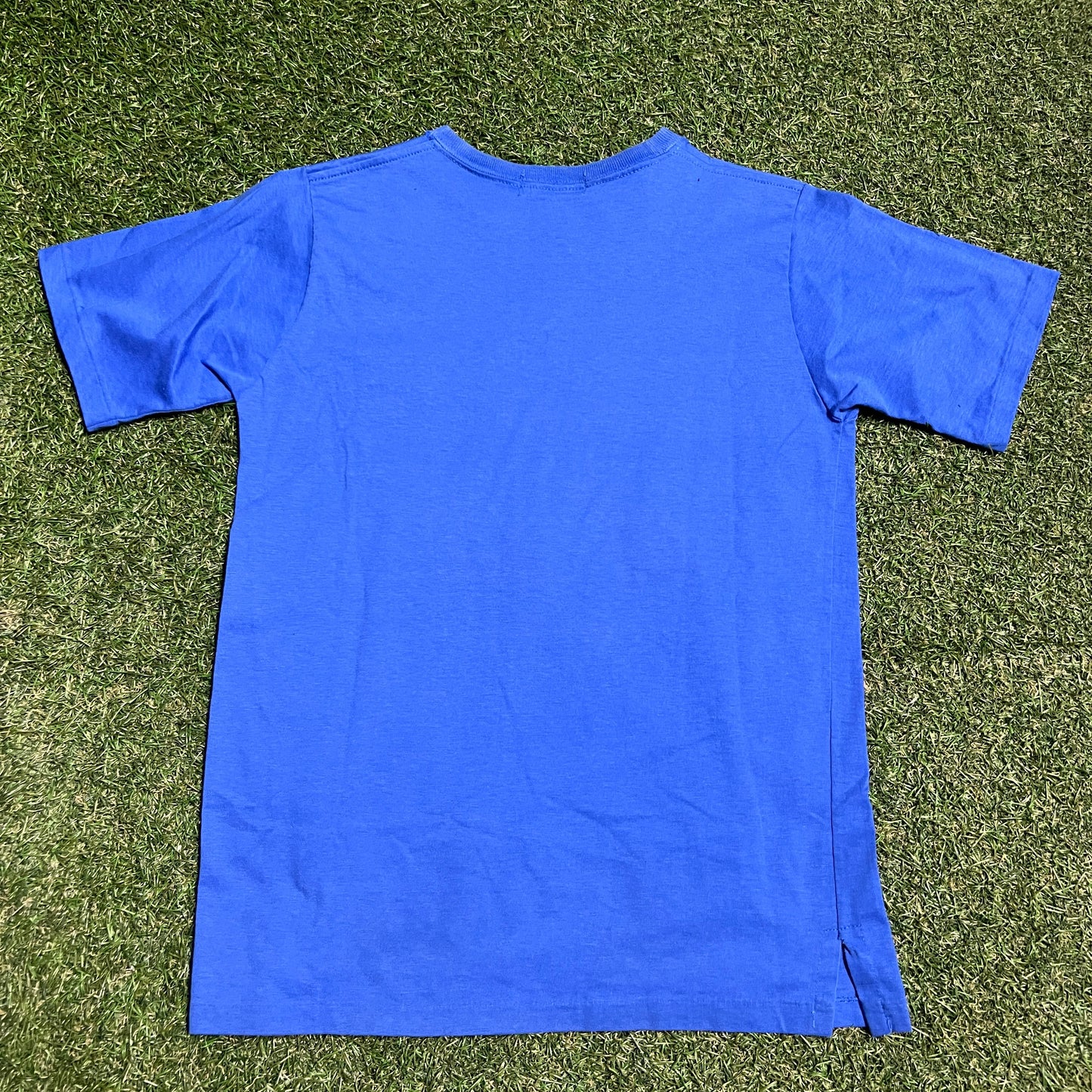 Y2K Polo Ralph Lauren Blue Pocket Tee Size Medium USED v16401