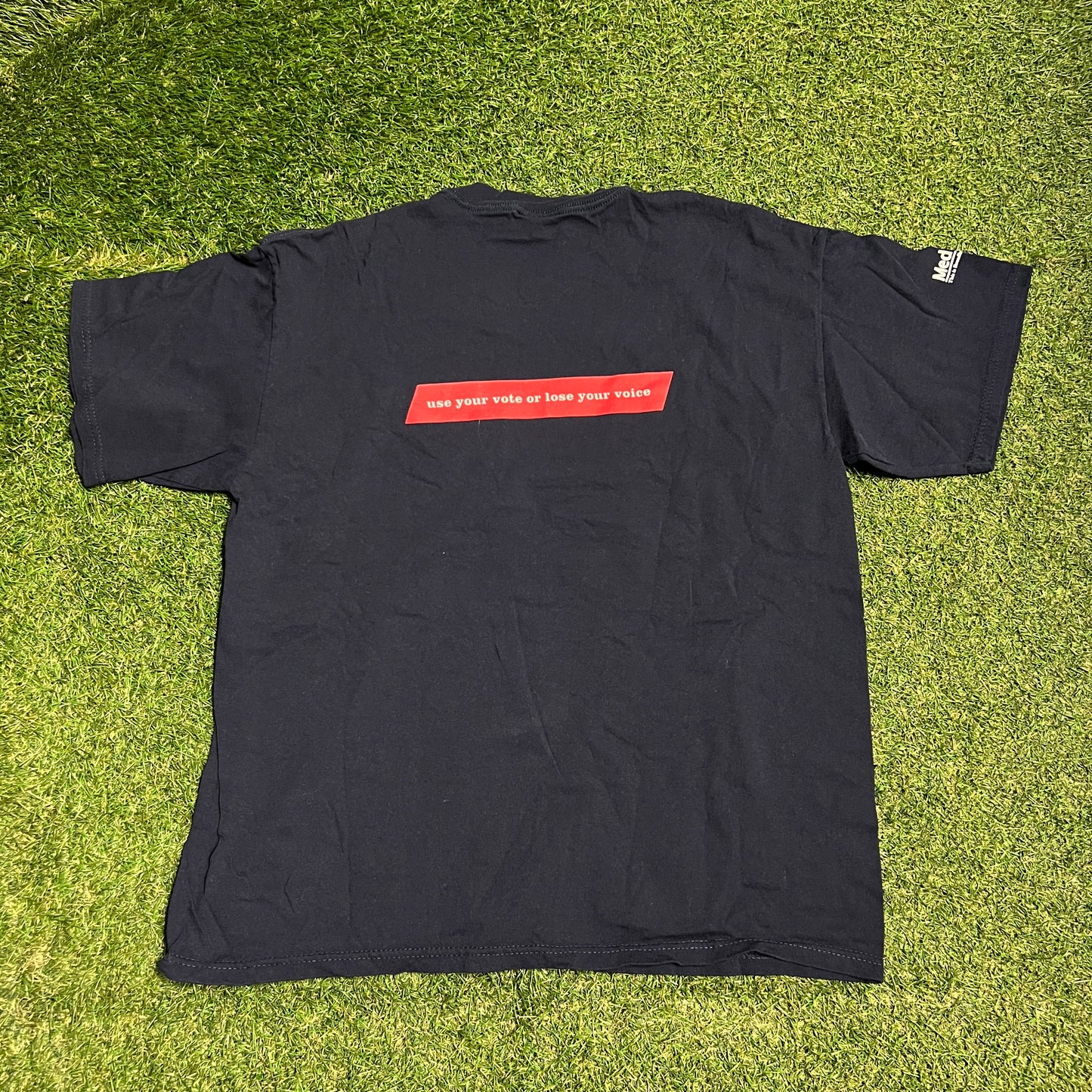 2000 MTV Choose or Lose Vote Navy Blue Tee Size Large USED v16146