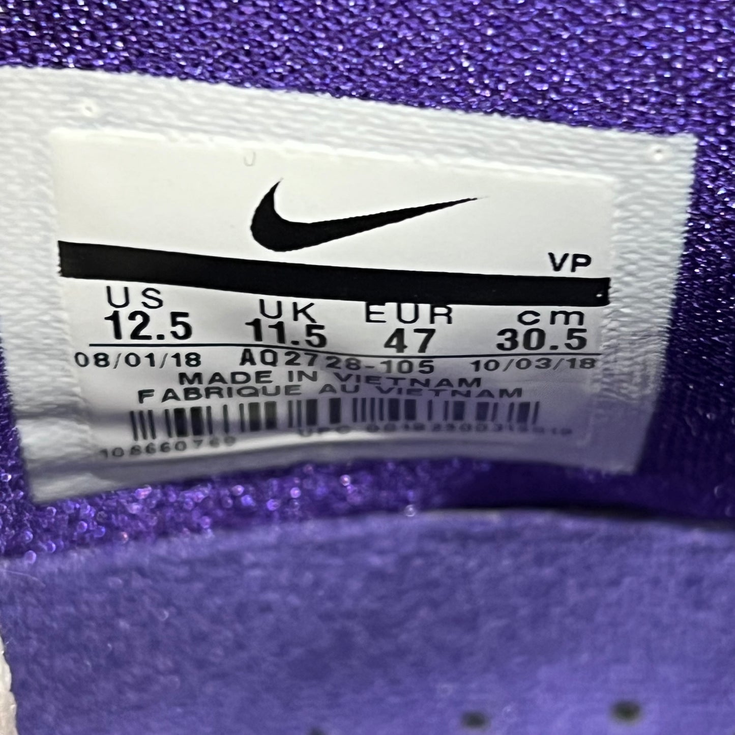 Nike Kobe 1 81 Pt Game (2019) Size 12.5 USED s21075