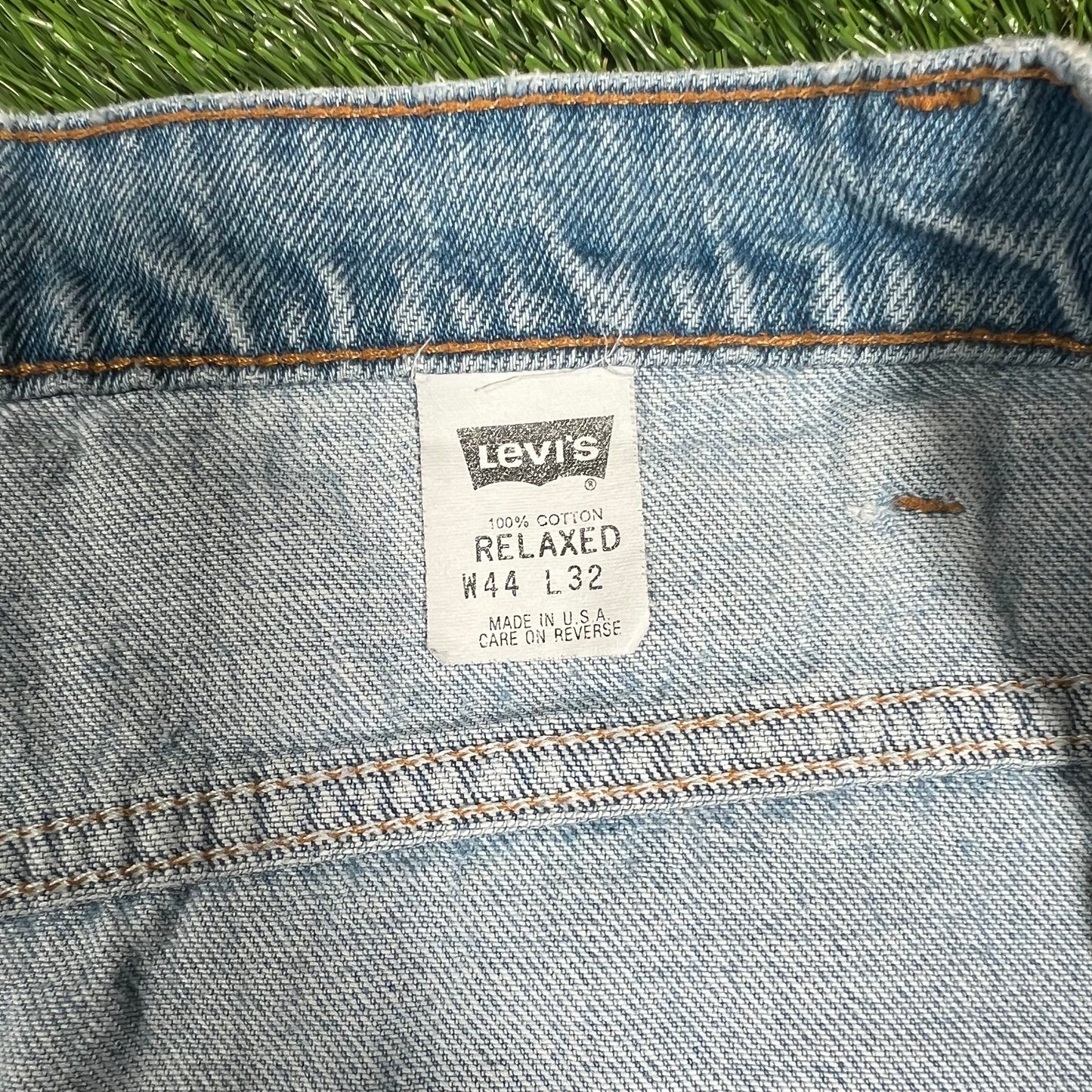 1993 Levi's 540 Blue Denim Jeans Size 44 USED v16851