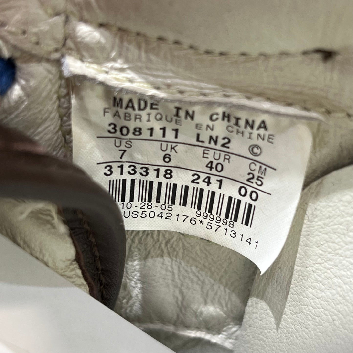 Nike Air Force 1 Inside Out 2005 Size 7 USED s1176