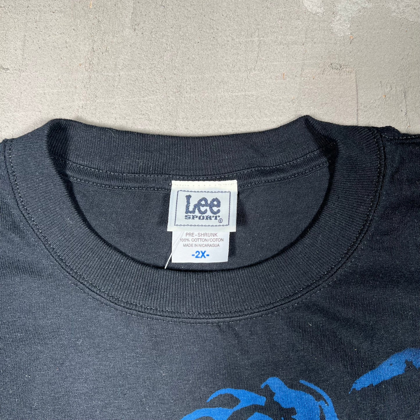 Y2K New York Mets Big Logo Black Tee Size XXL NEW v19068