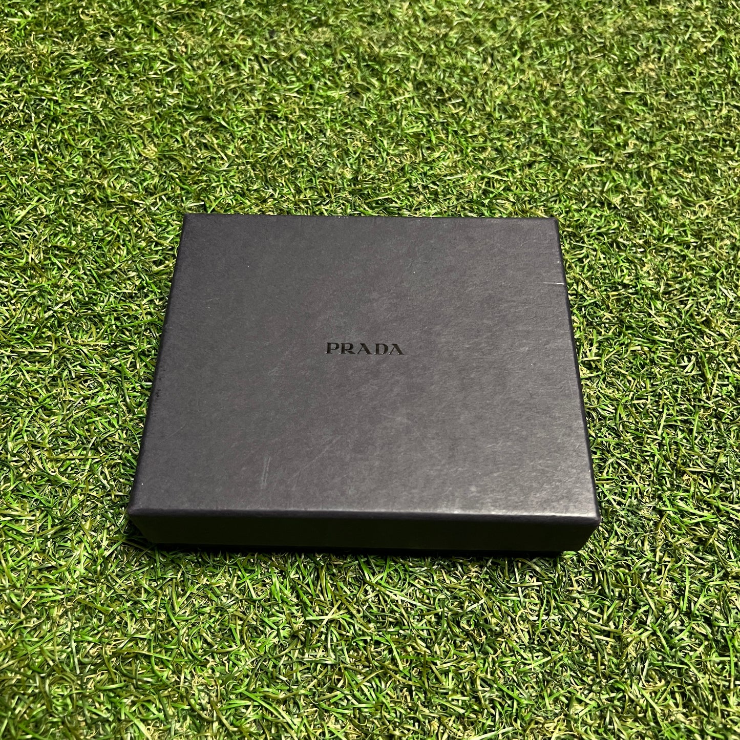 Y2K Prada Blue Nylon Fold Wallet USED x13984