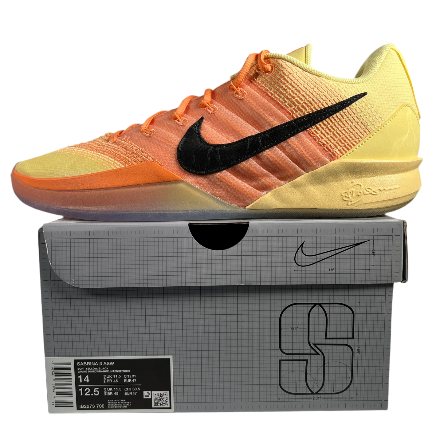 Nike Sabrina 3 All Star Size 12.5m / 14w NEW s17500