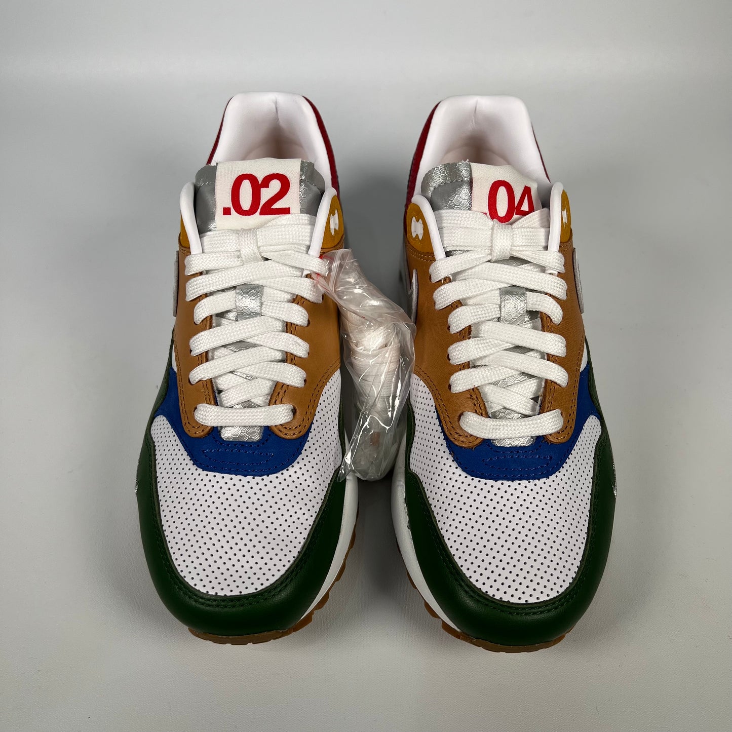 Nike Air Max 1 Premium Goods White Forest Green #660 Size 5 NEW s18219