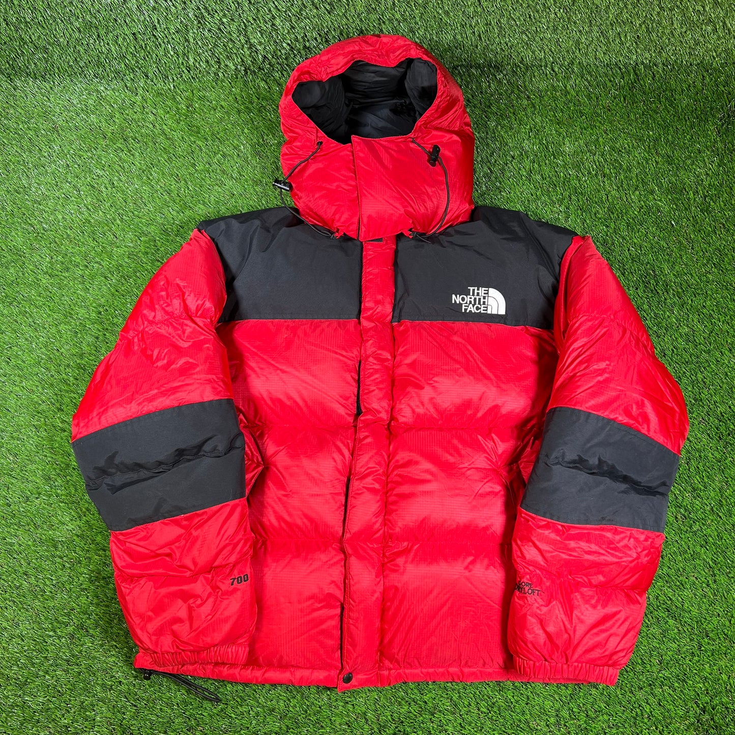 Y2K North Face Gore Dryloft Red Puffy Jacket Size XL USED v16488