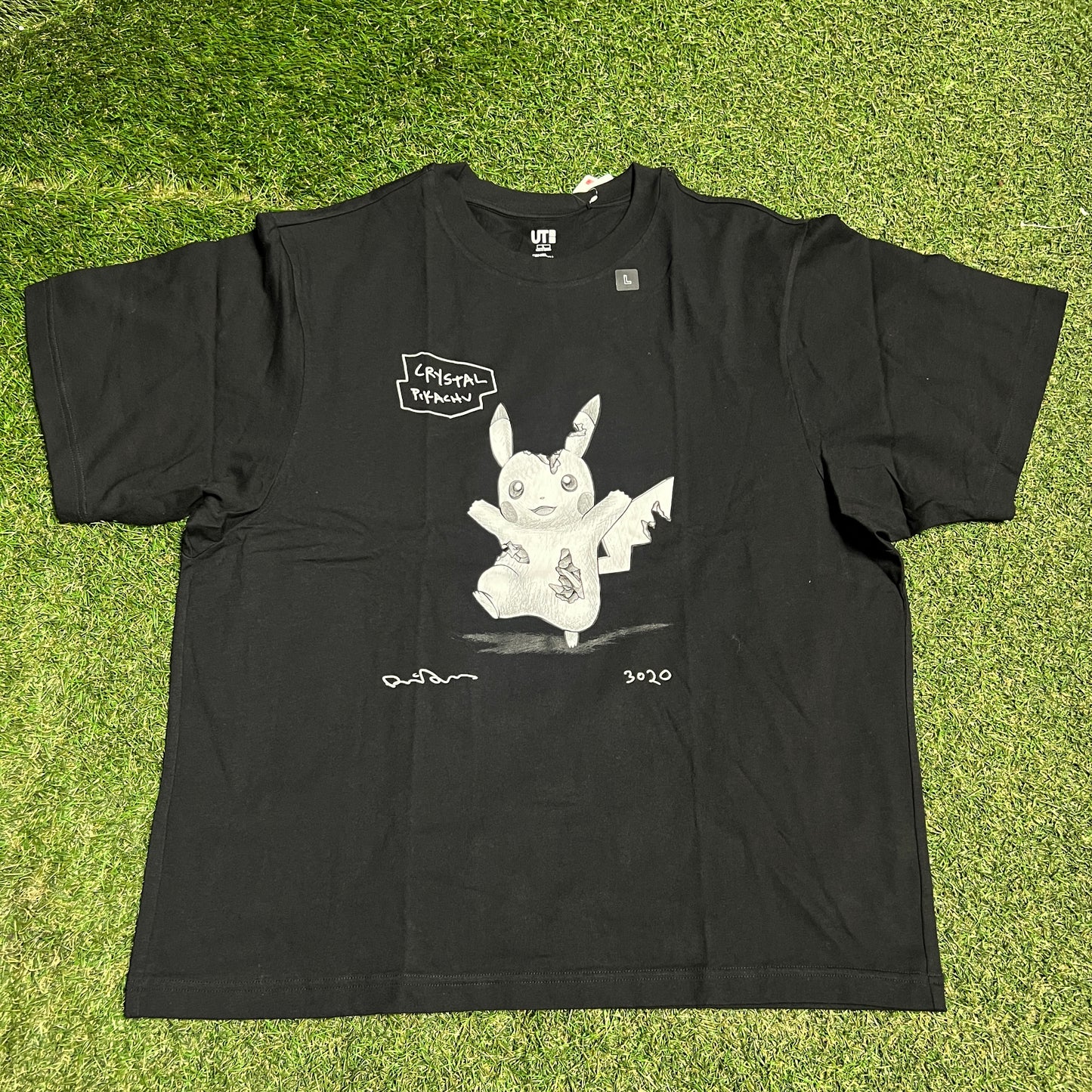 Uniqlo Daniel Arsham Pokemon Black Tee Size Large NEW x13582