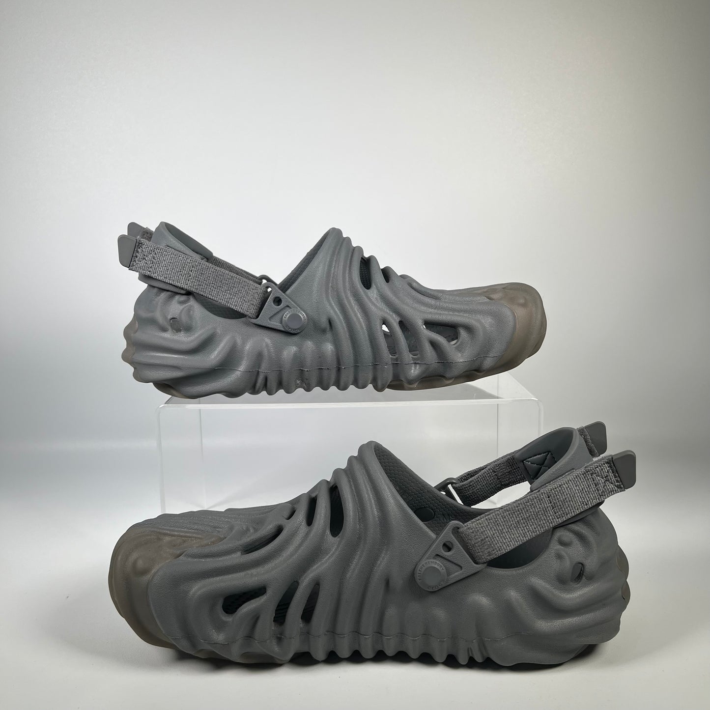 Crocs X Salehe Bembury Pollex Clog Grey (2021) Size 9 USED s17934