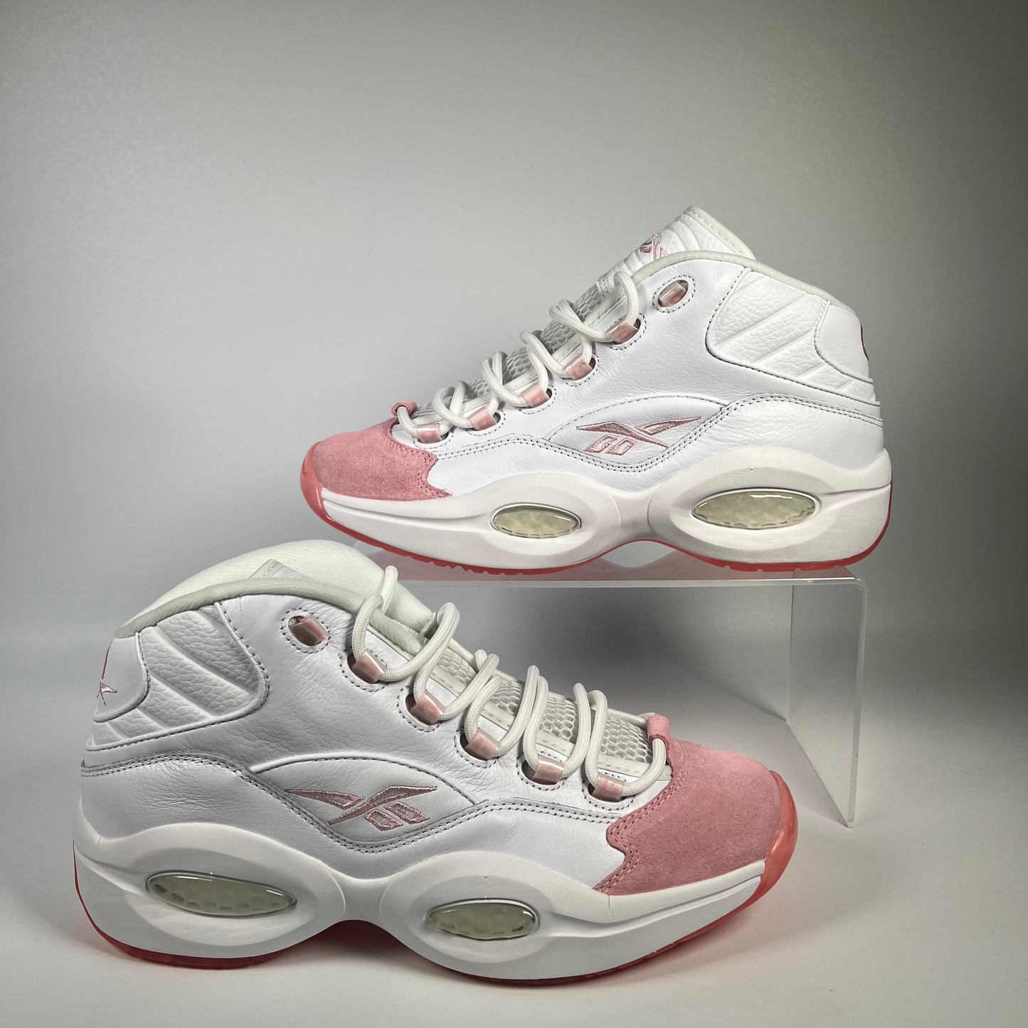 Reebok Question Mid Pink Toe (2021) Size 9.5 USED s17965