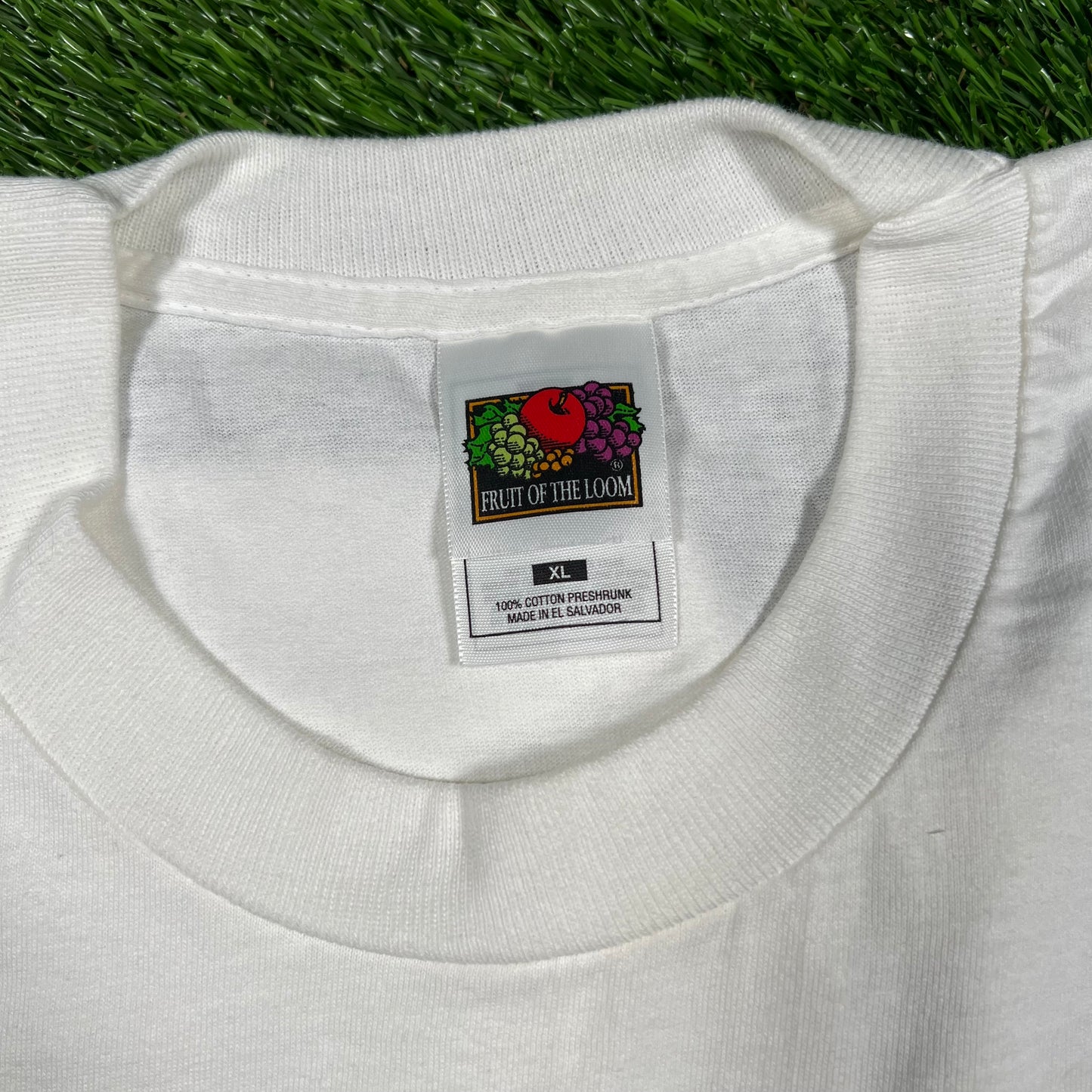 1998 Chicago Bulls Reigning of The Bulls White Tee Size XL USED v16722