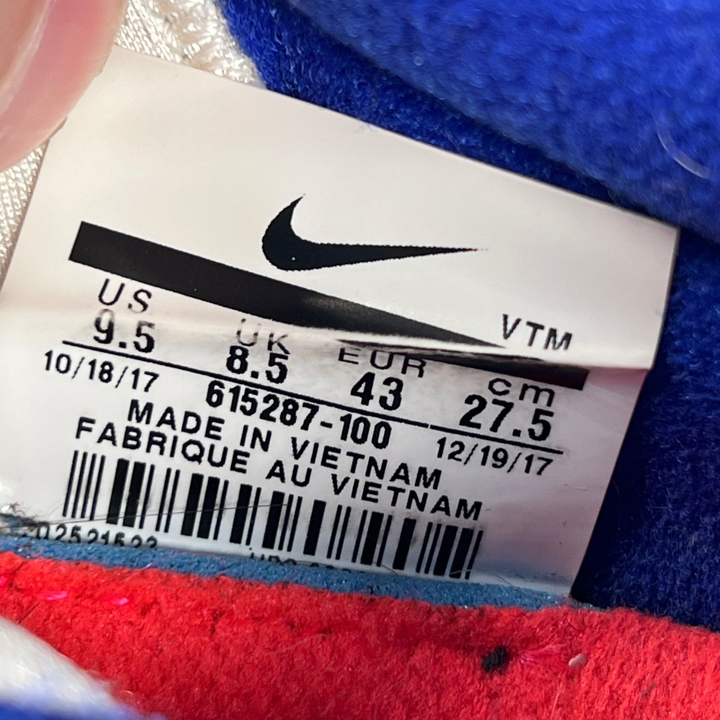 Nike Air Max 180 Ultramarine (2018) Size 9.5 USED s17787