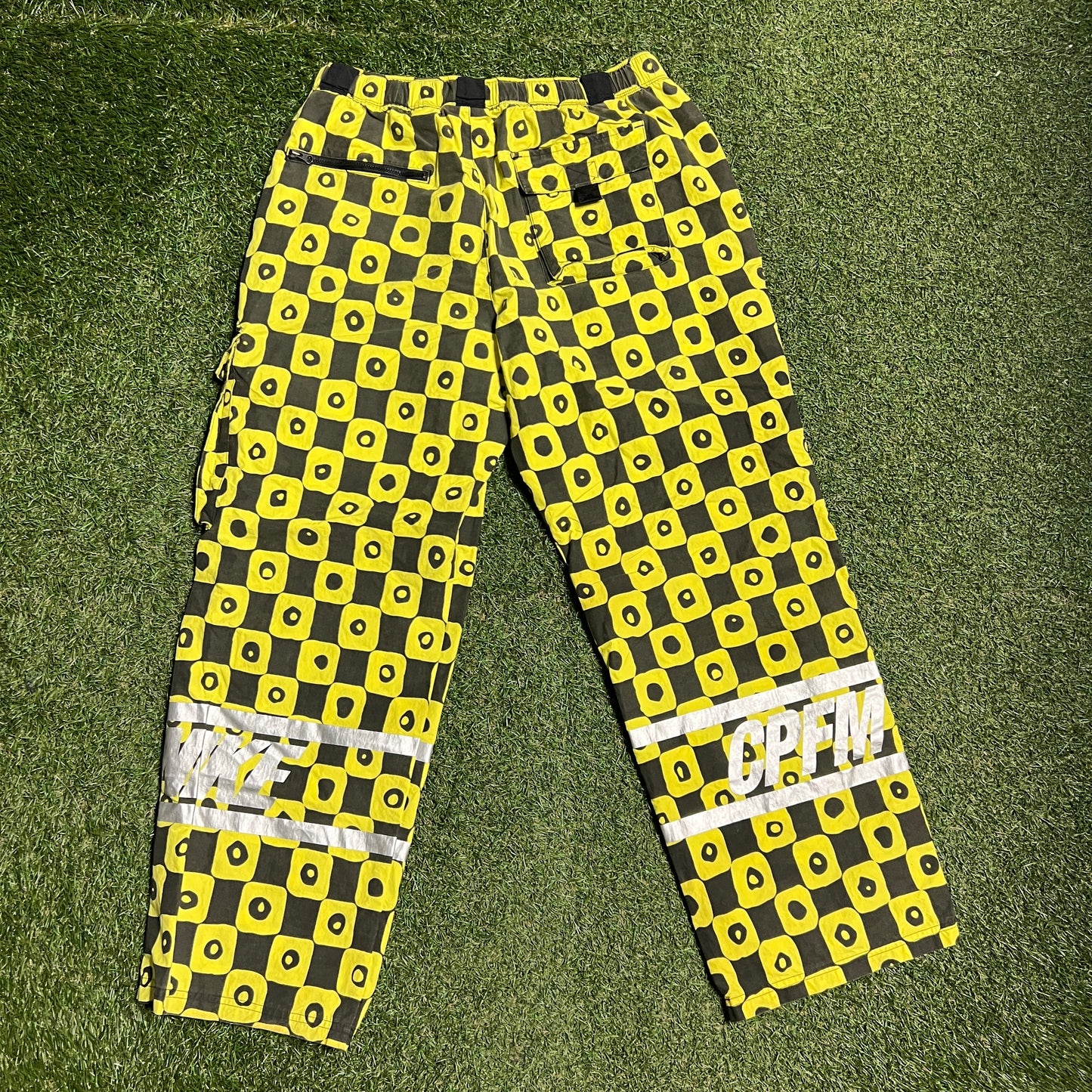 Nike CPFM 2022 Yellow Waffle Pants Size Medium USED x13687