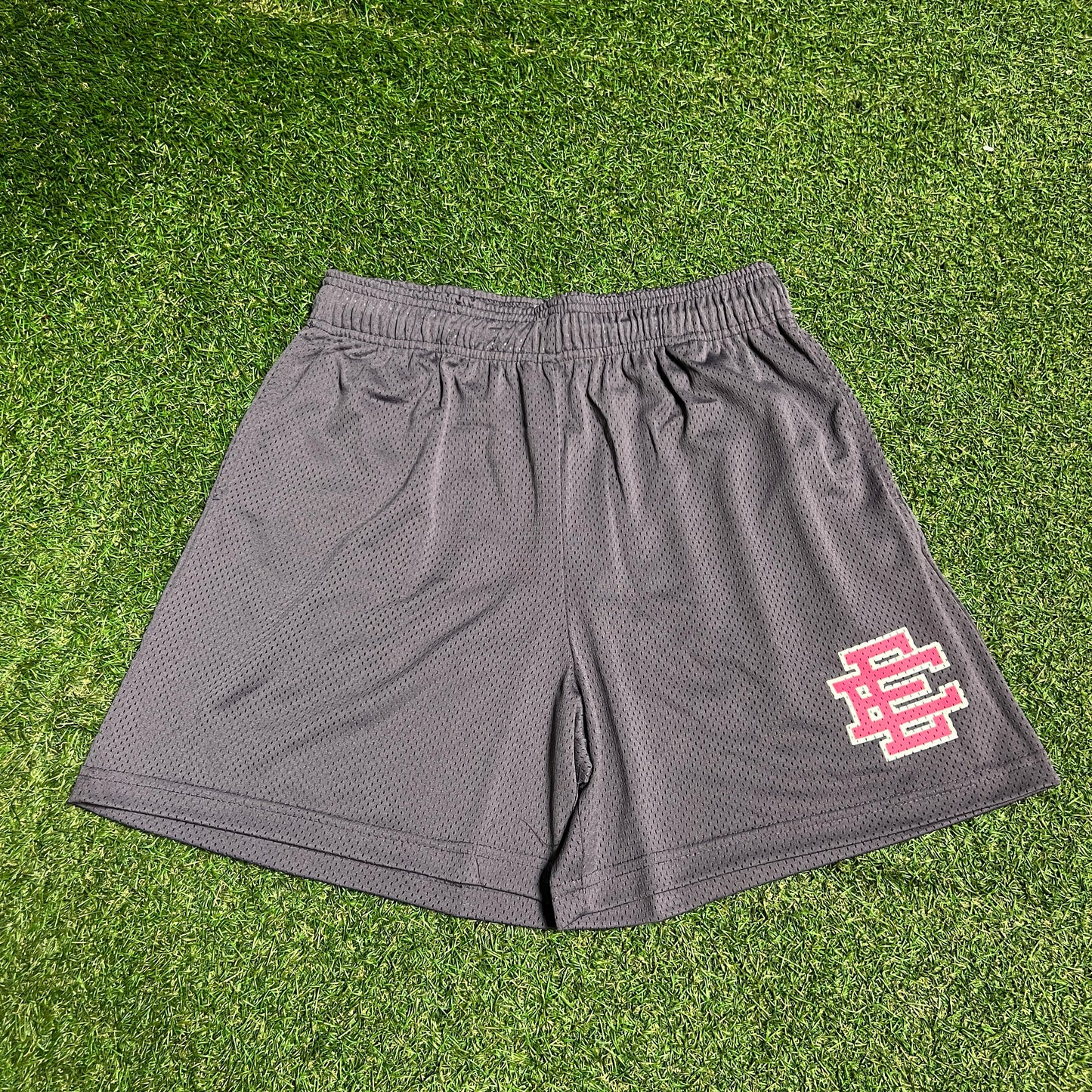 Eric Emanuel Pink Logo Purple Shorts Size XL NEW x13443