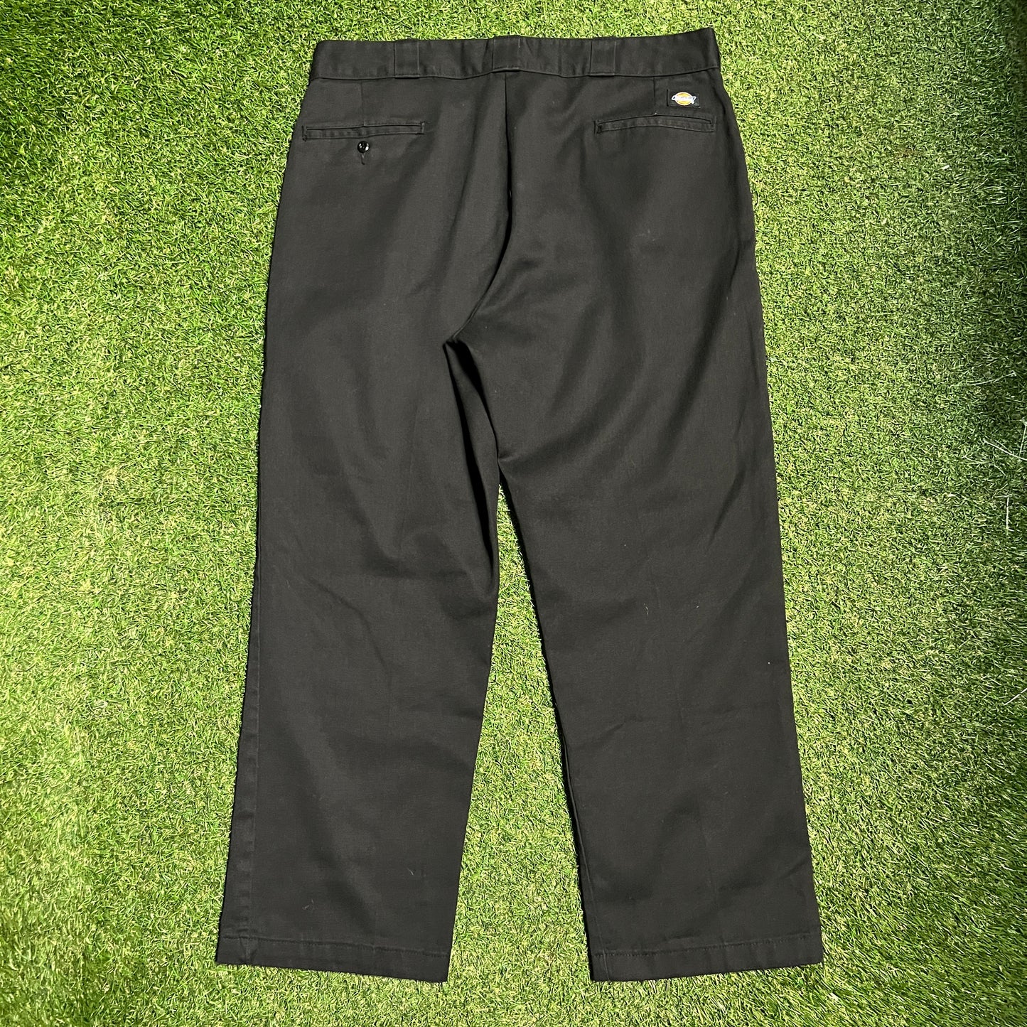 Dickies Wide Leg Black Work Pants Size 38 USED v16086