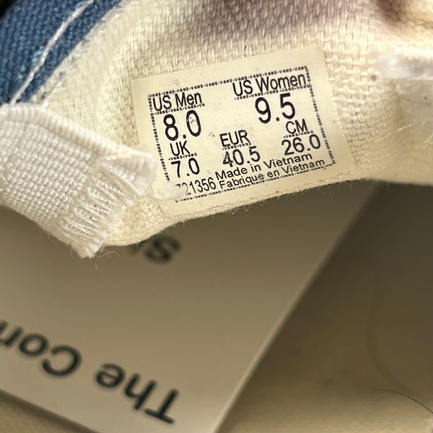 Vans Classic Slip On Navy (2024) Size 8 USED s22391