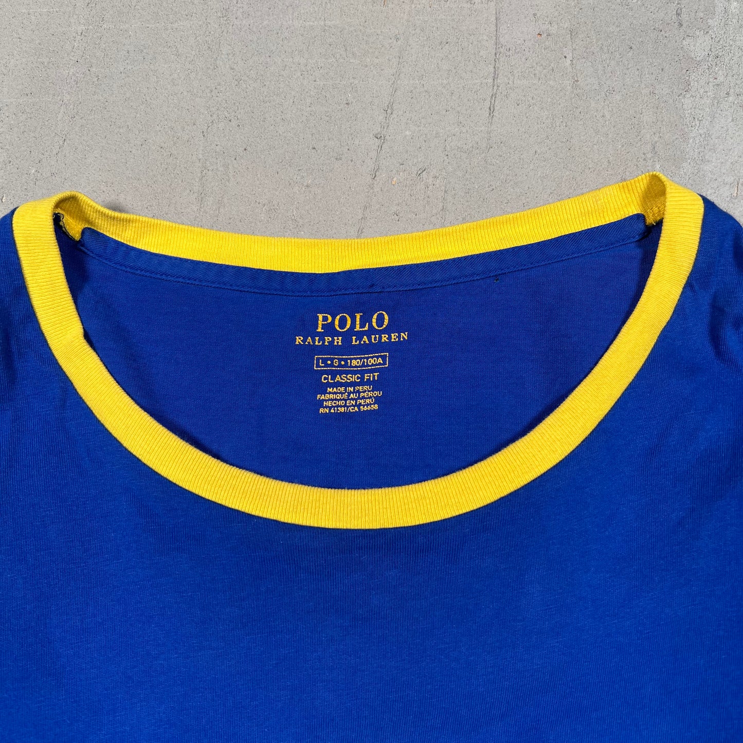 Polo Ralph Lauren Hi Tech Blue Longsleeve Size Large USED v18937