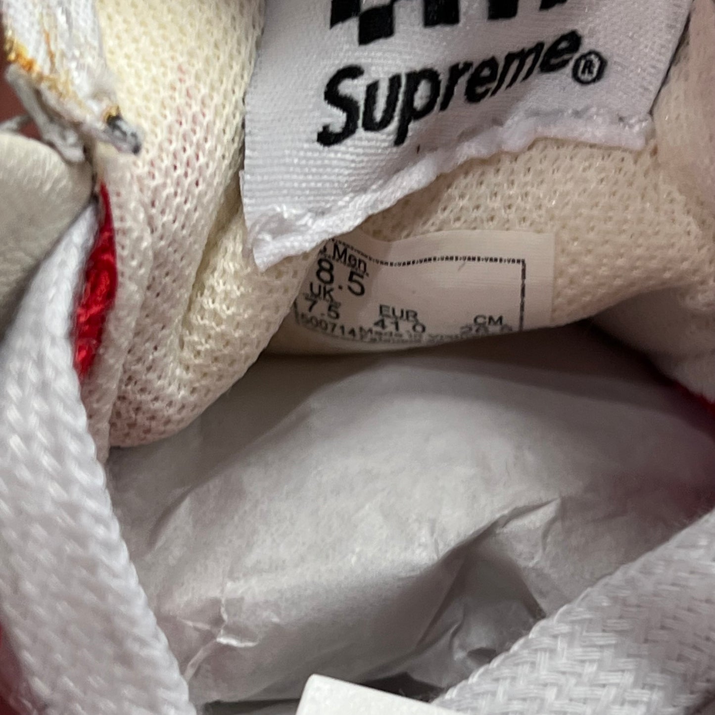 Vans Era Supreme Mike Kelley White (2026) Size 8.5 NEW s22547