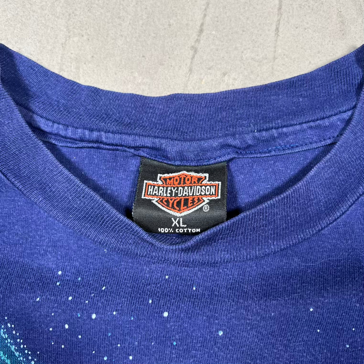 1995 Harley Davidson Out of This World Galaxy Purple AOP Tee Size XL USED v20049