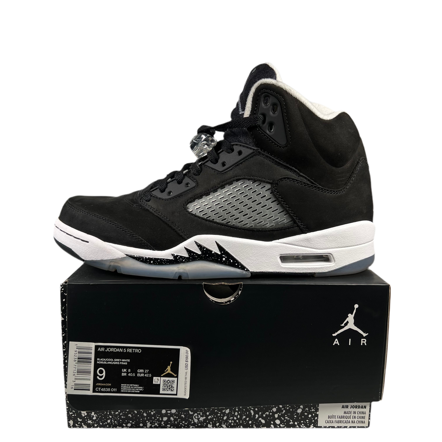 Jordan 5 Moonlight (2021) Size 9 USED s18808