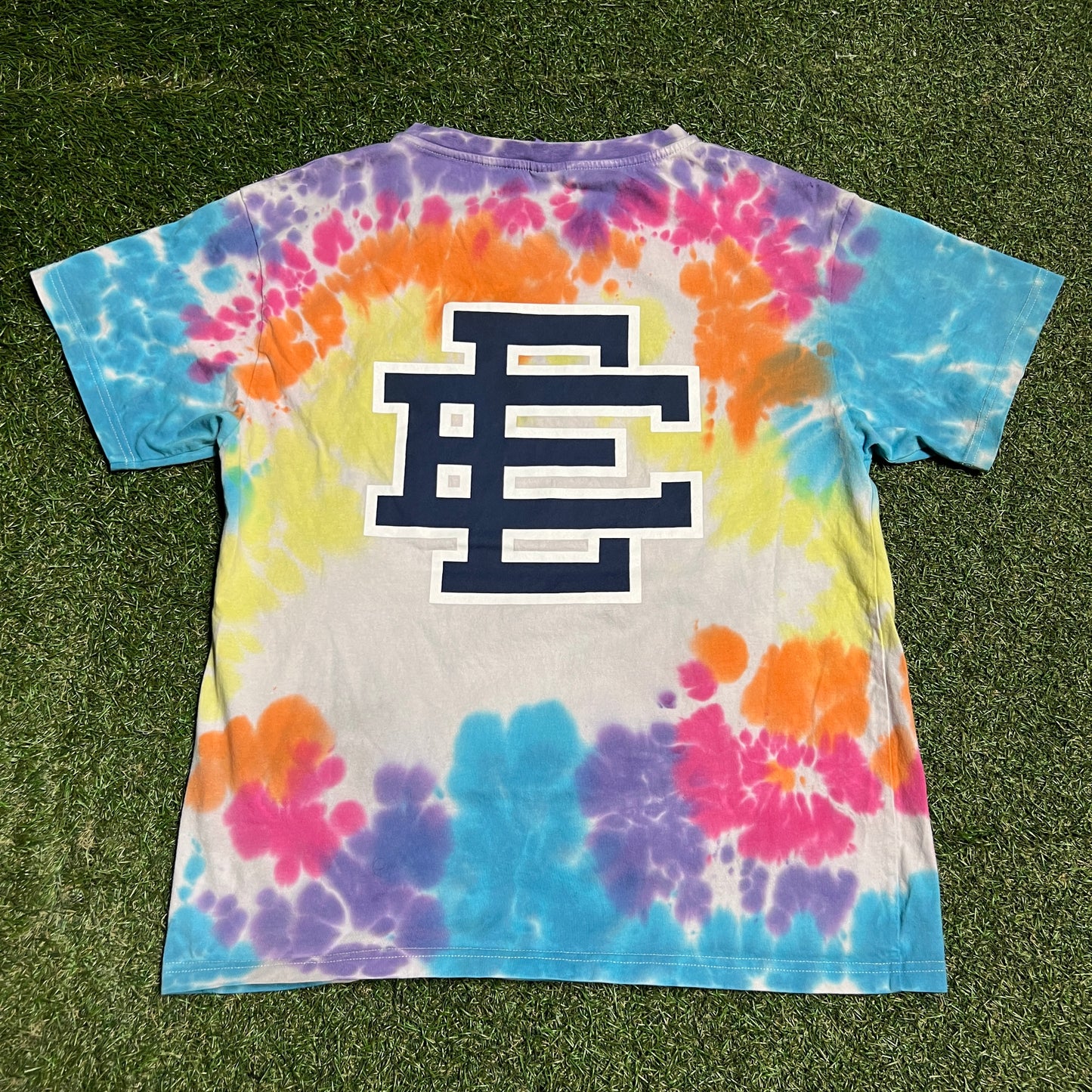 Eric Emanuel x Yankees Tie Dye Tee Size Small USED x14178