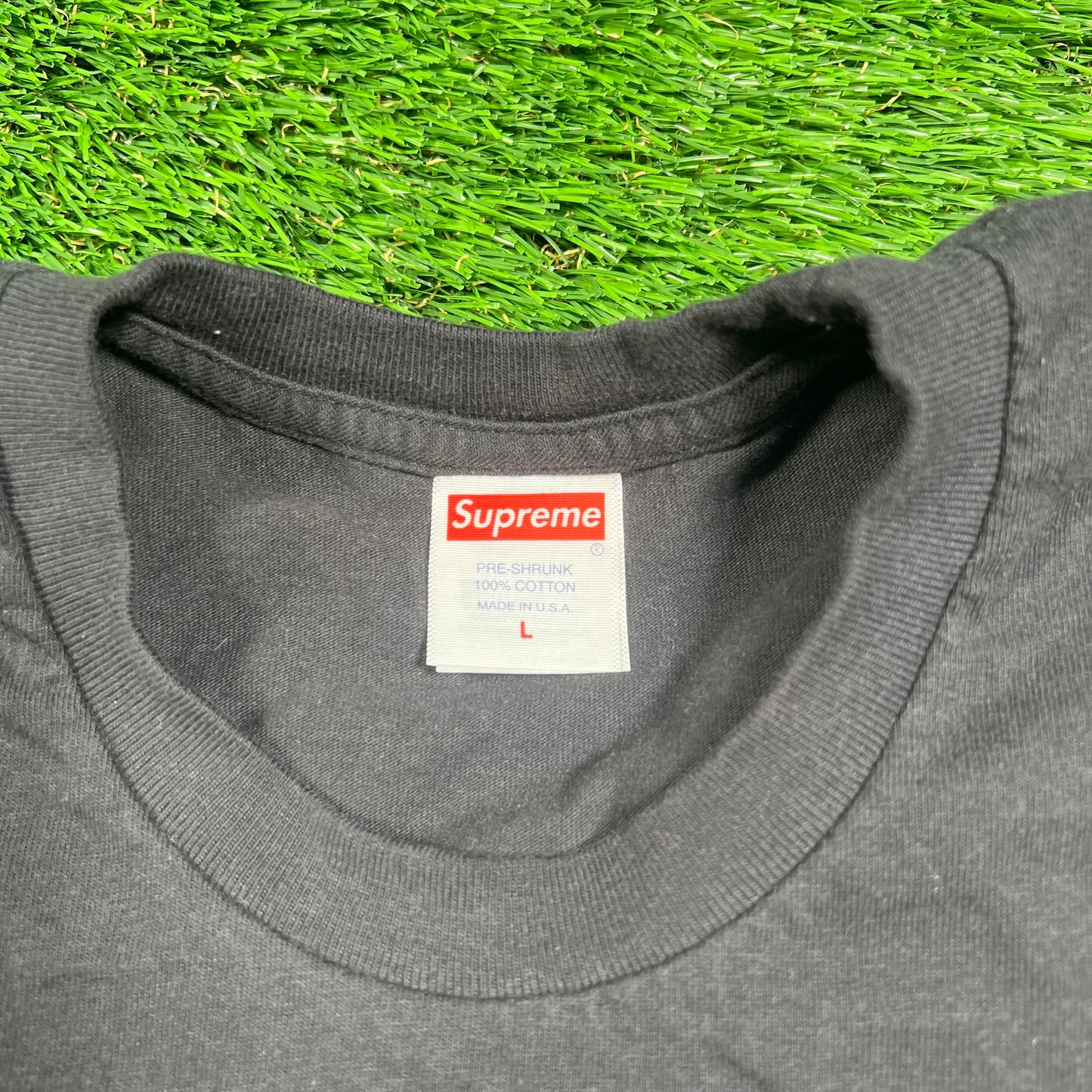 Supreme Black Hardies Bolt Tee (2023) Size Large USED x16327