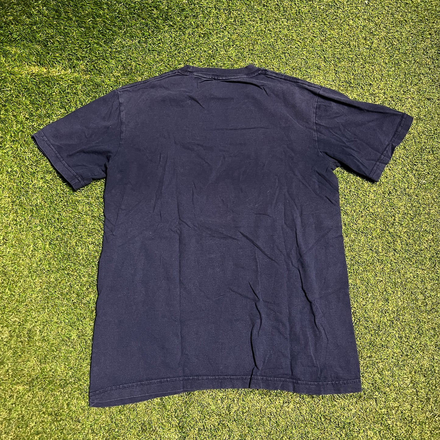 Y2K Penn Sate Nittany Lions Logo Blue Tee Size Medium USED v16486