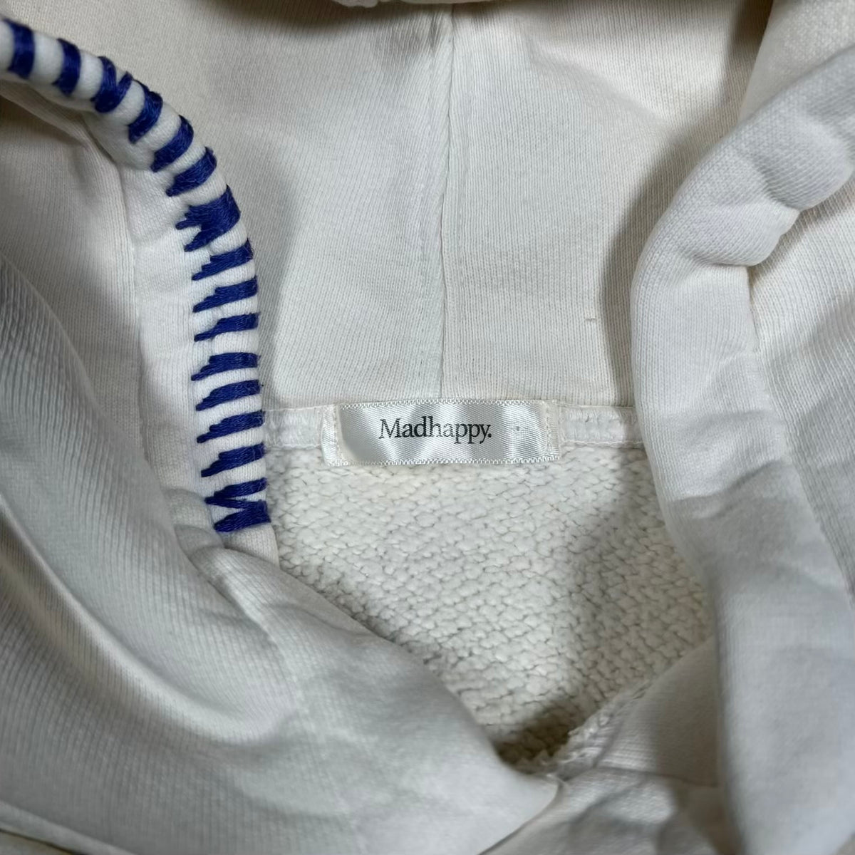 Madhappy Colette Bonjour Cream Hoodie Size Large USED x18104