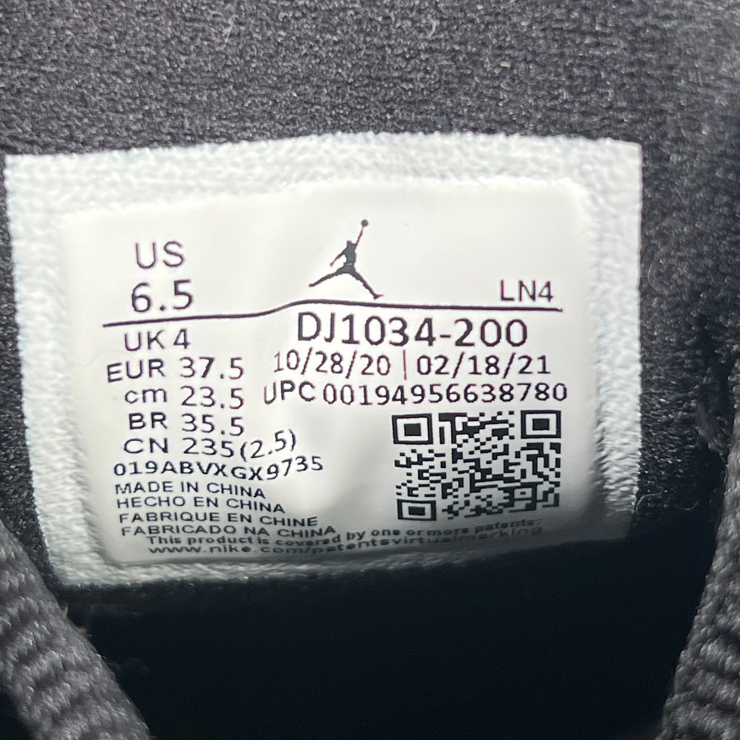 Jordan 14 Aleali May Fortune (2021) Size 5M/6.5W USED S17624