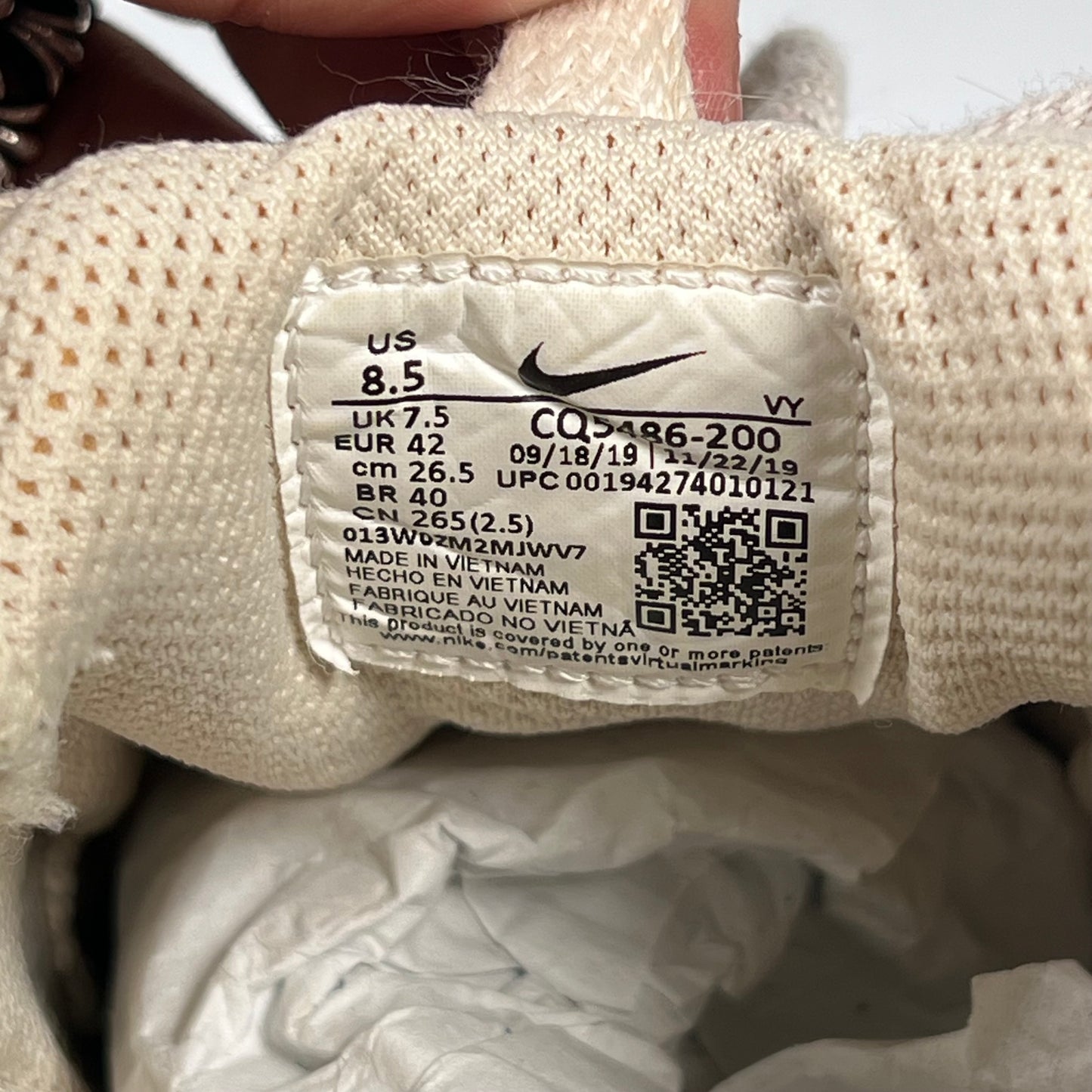 Nike air zoom spiridon cage 2 stussy fossil Size 8.5 USED s11781