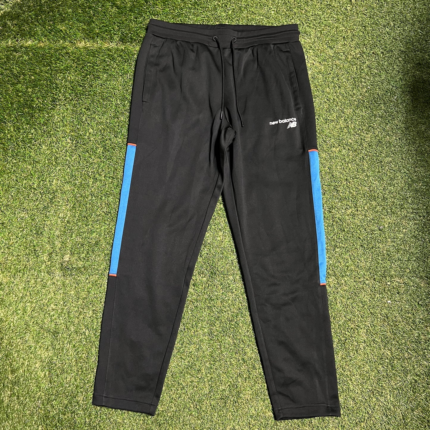 New Balance Blue Stripe Black Sweatpants Size Large NEW v16024