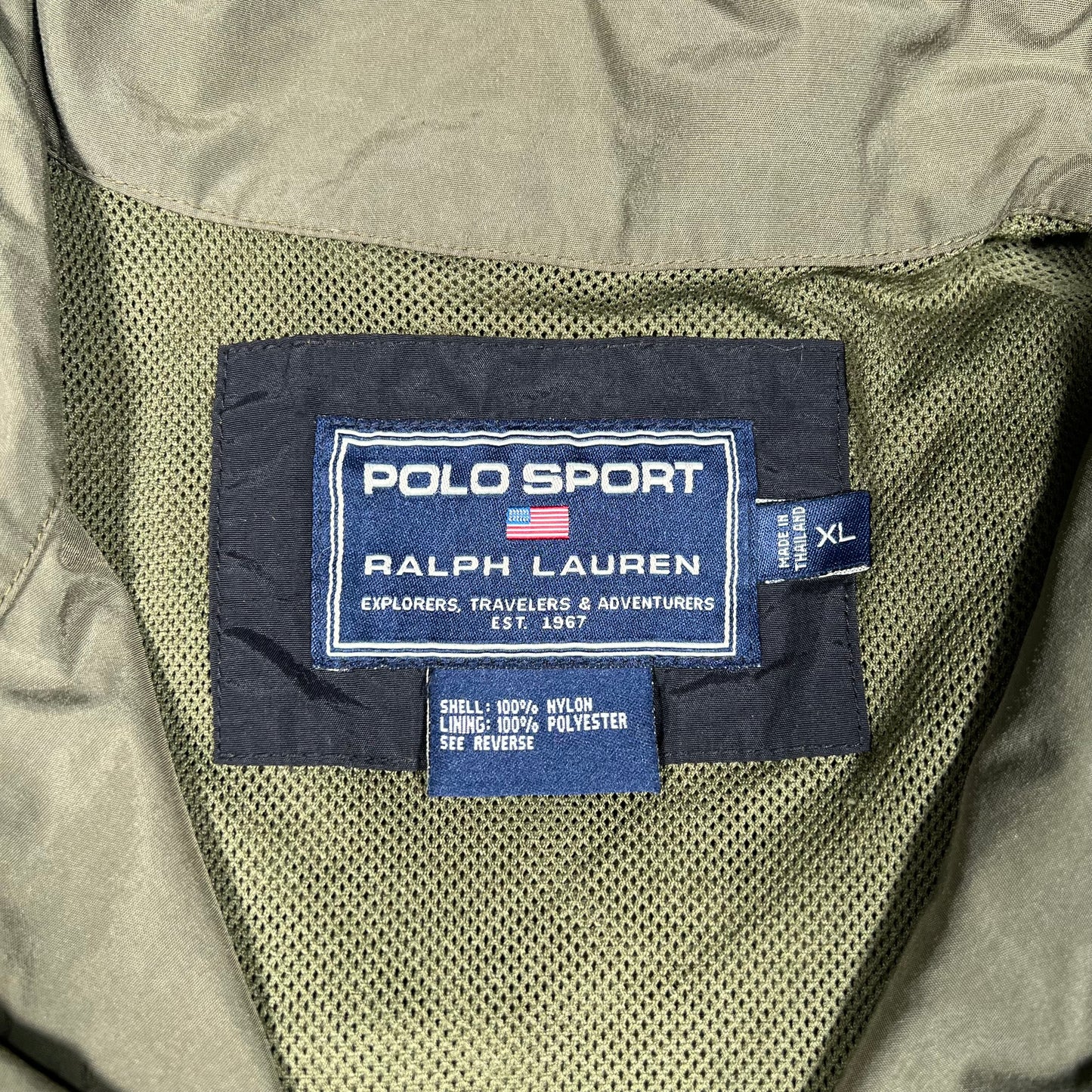 Polo Sport Ralph Lauren Black Track Jacket Size XL USED v19085