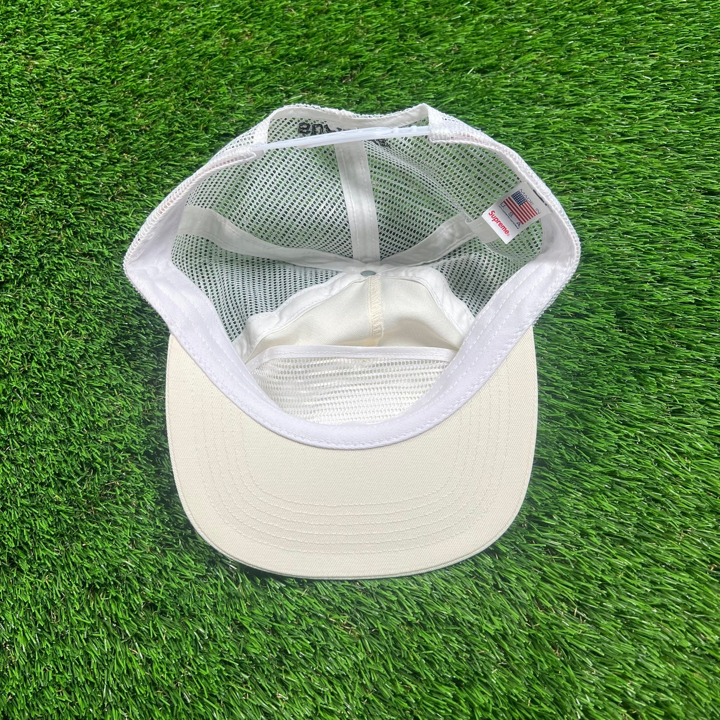 Supreme Camacho Mesh Back 5 Panel Ivory Hat NEW x16161
