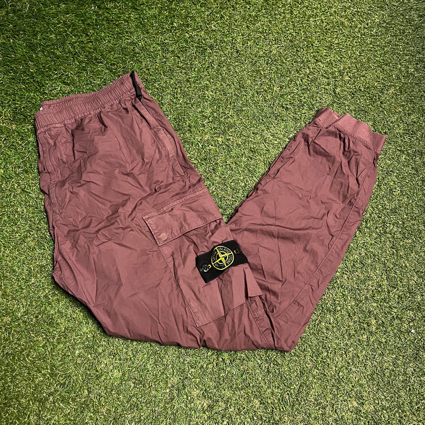 Stone Island Plum Cargo Pants Size 34 USED x14058