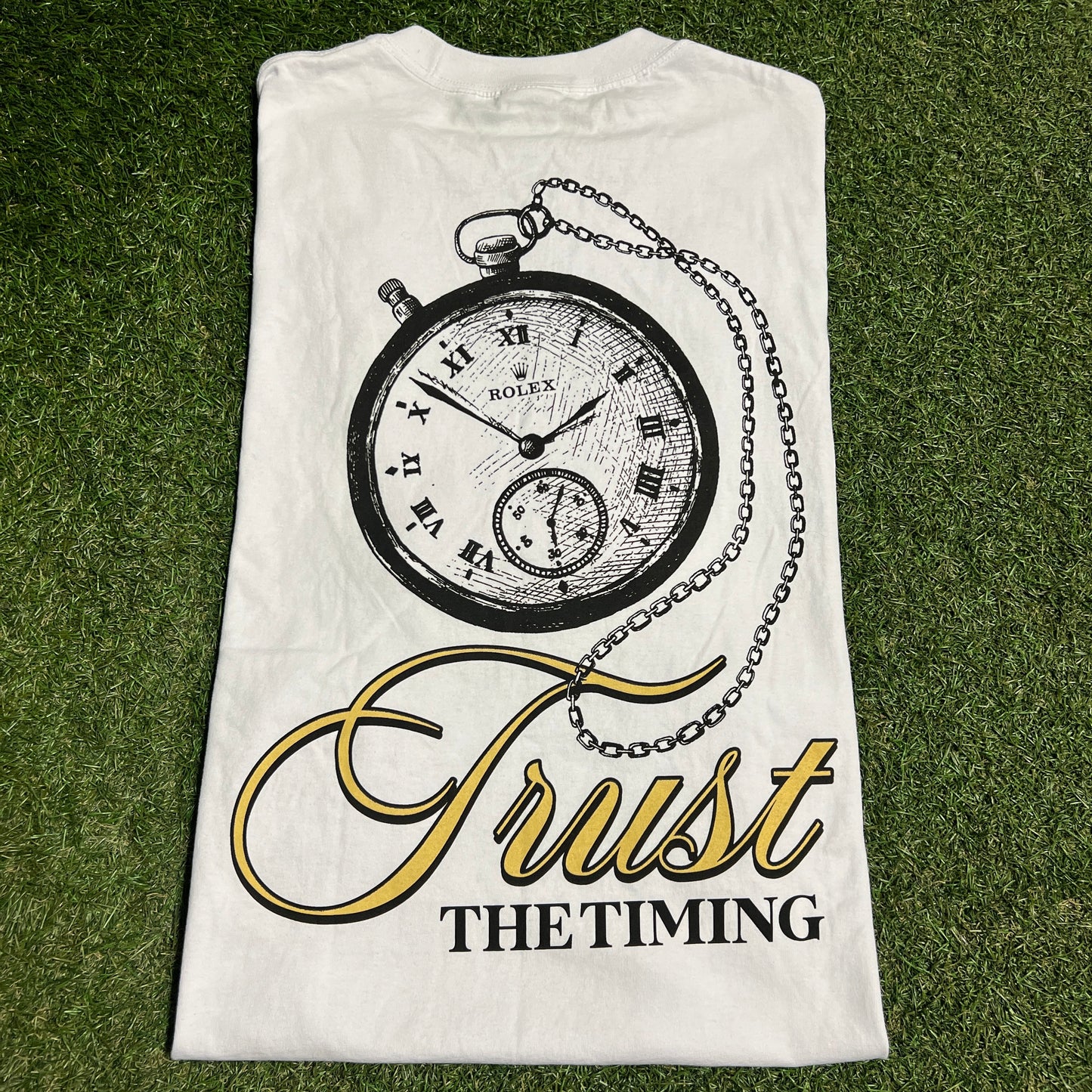 Mr Nyce Guy Rolex Shaka Wear Tag White Tee Size XXL USED v16377