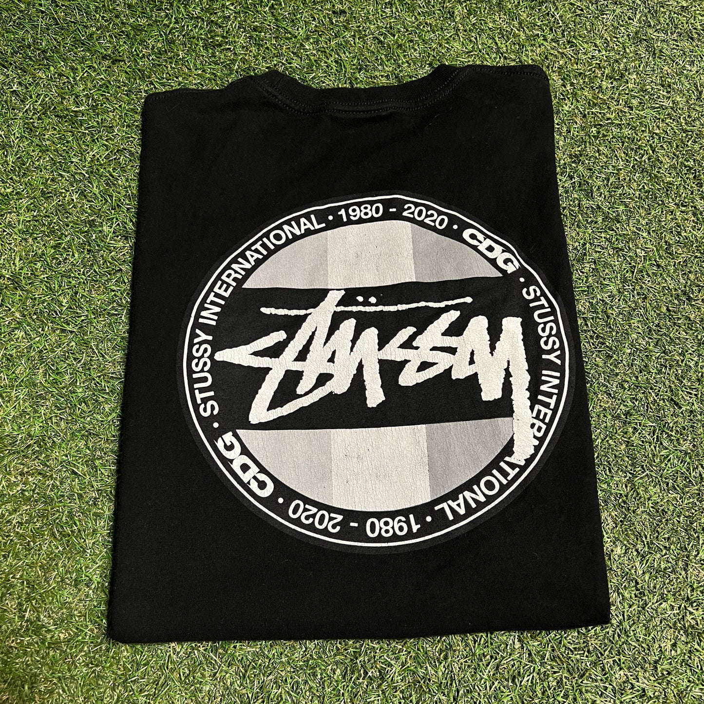 Stussy CDG Black Longsleeve Size Medium USED x14127