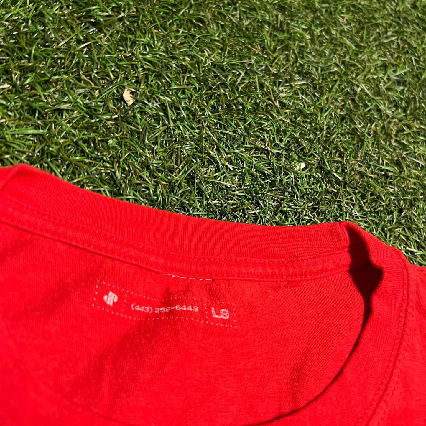 "Rappers Deserve Hazard Pay" Red Tee Size Large USED v15978