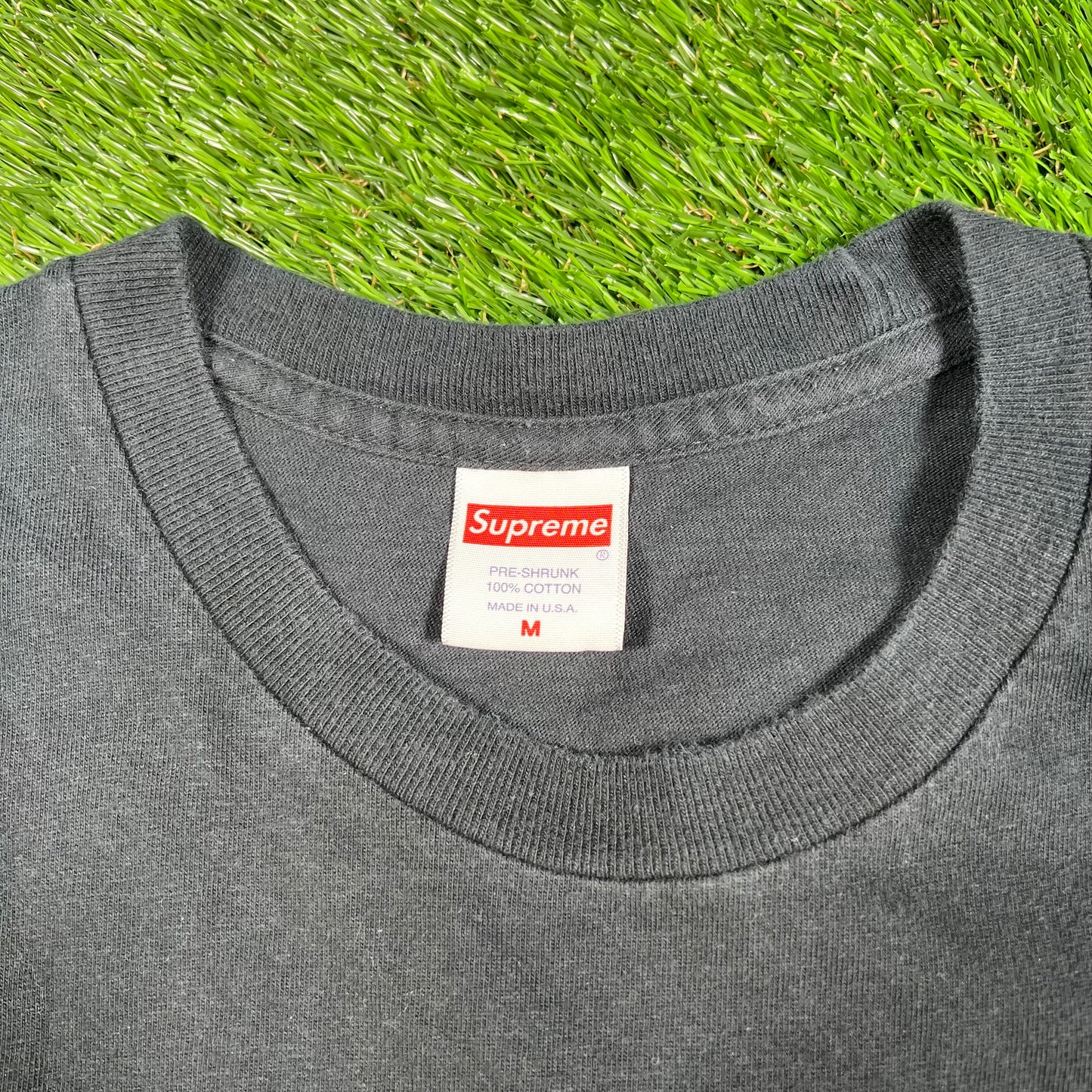 Supreme Spitfire Spinning Logo Black Tee Size Medium USED x14403